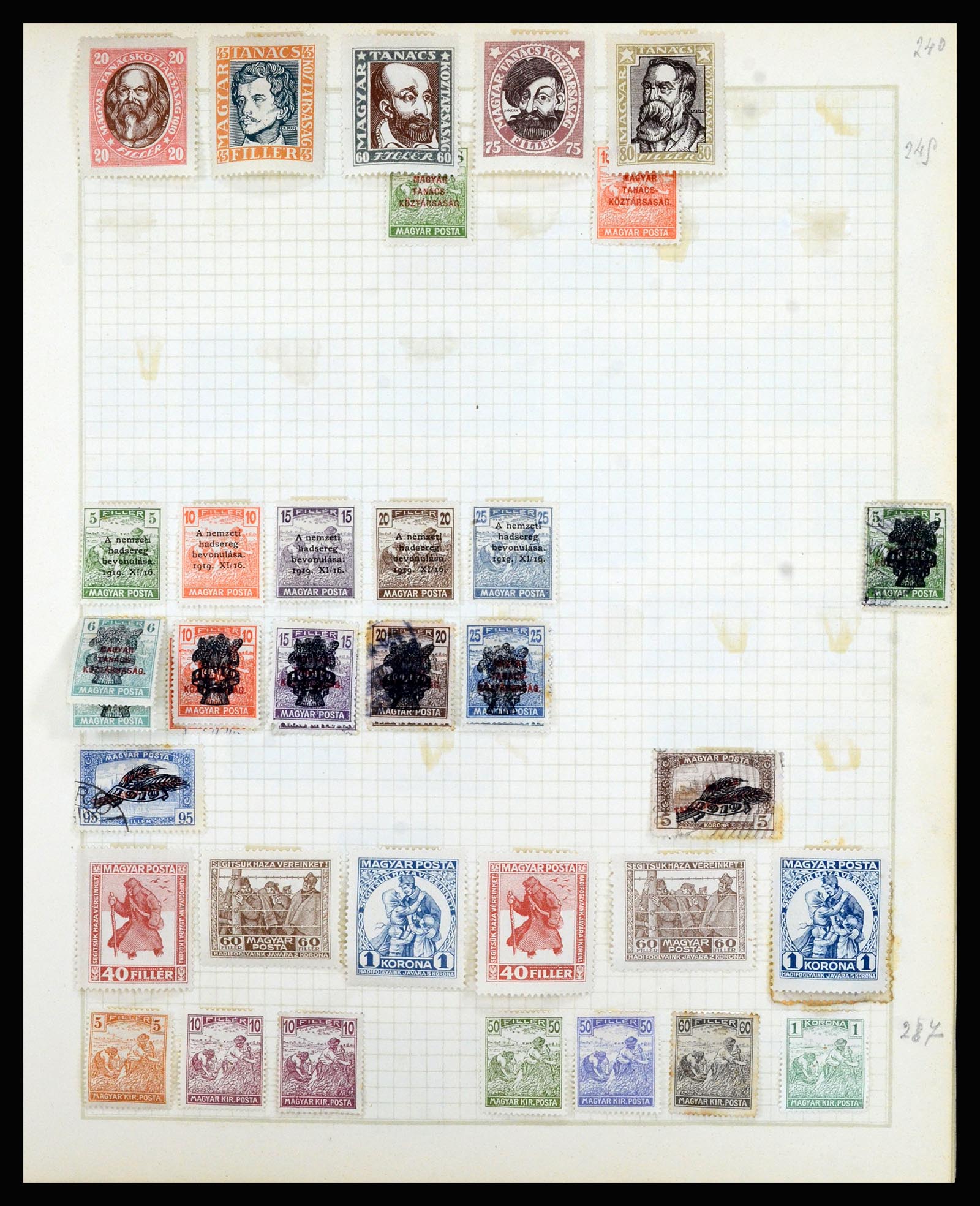 36872 091 - Postzegelverzameling 36872 Europese landen 1849-1950.
