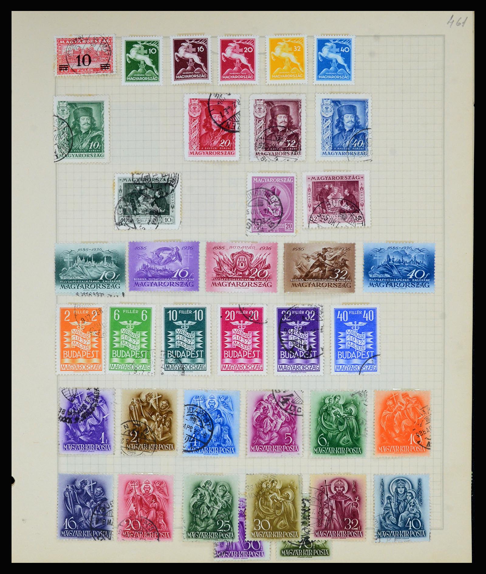 36872 096 - Postzegelverzameling 36872 Europese landen 1849-1950.