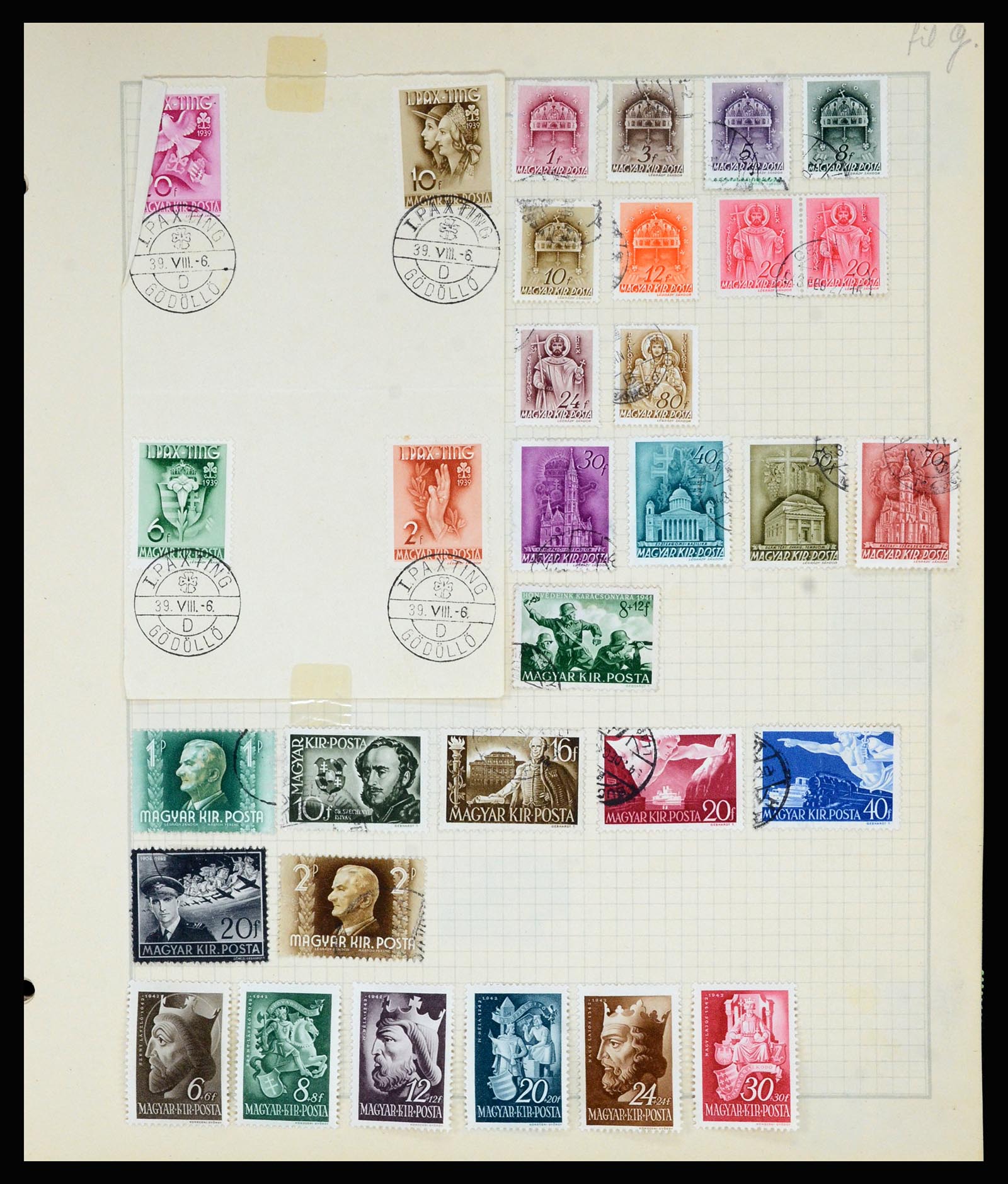 36872 099 - Postzegelverzameling 36872 Europese landen 1849-1950.