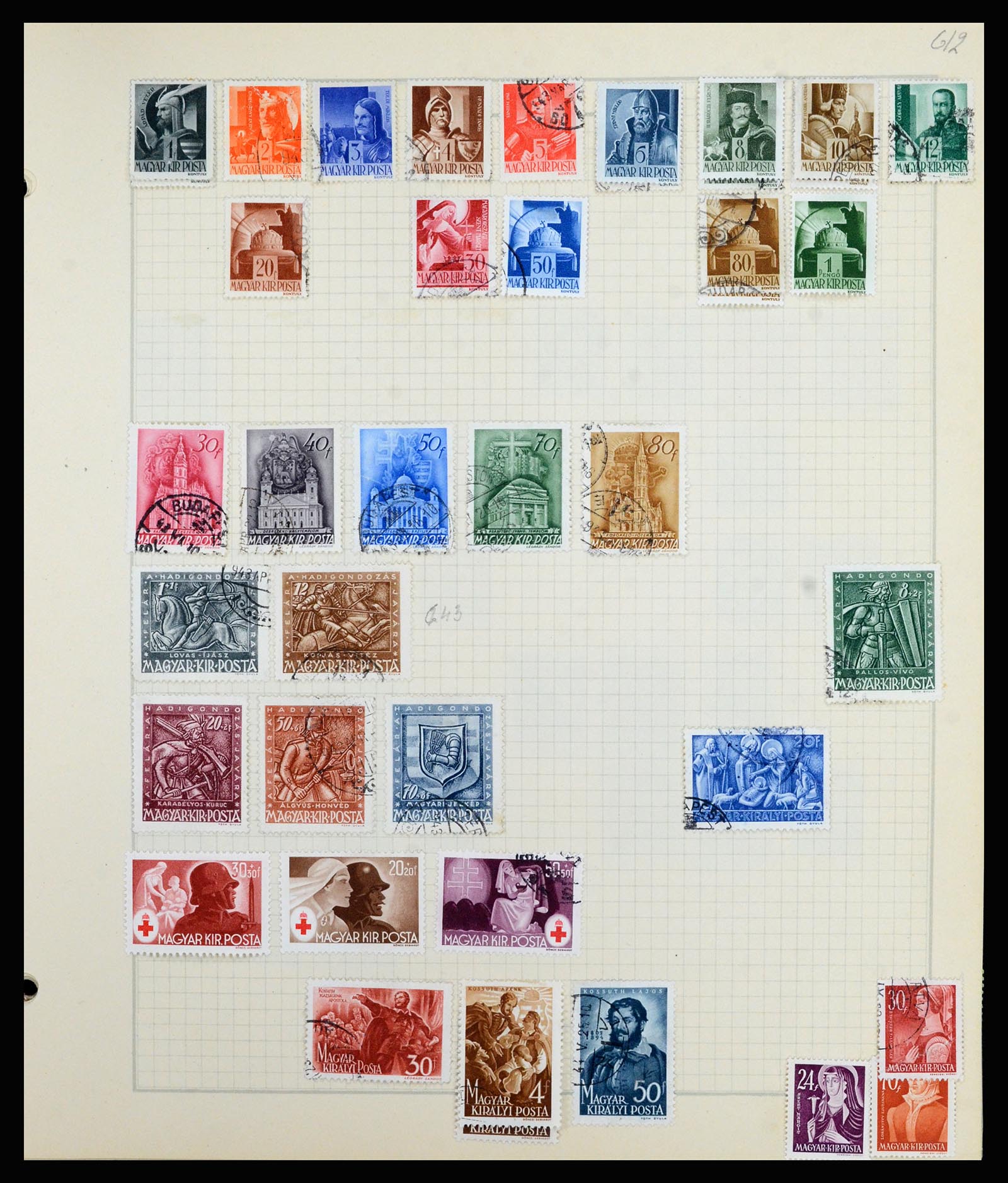 36872 100 - Postzegelverzameling 36872 Europese landen 1849-1950.