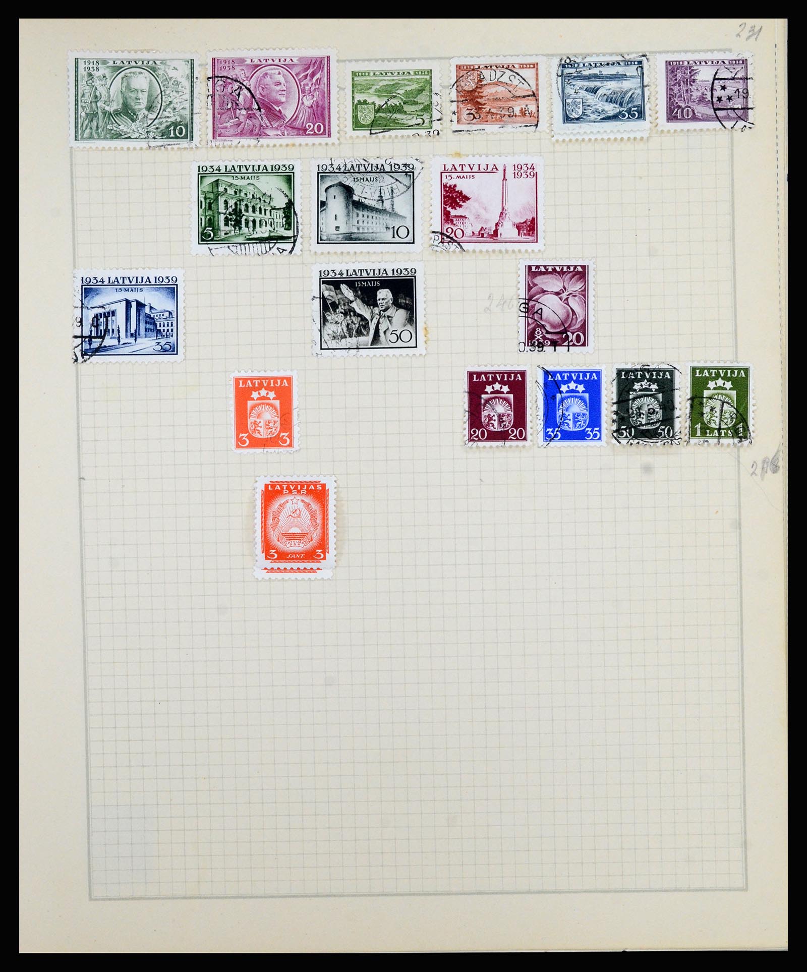 36872 154 - Postzegelverzameling 36872 Europese landen 1849-1950.