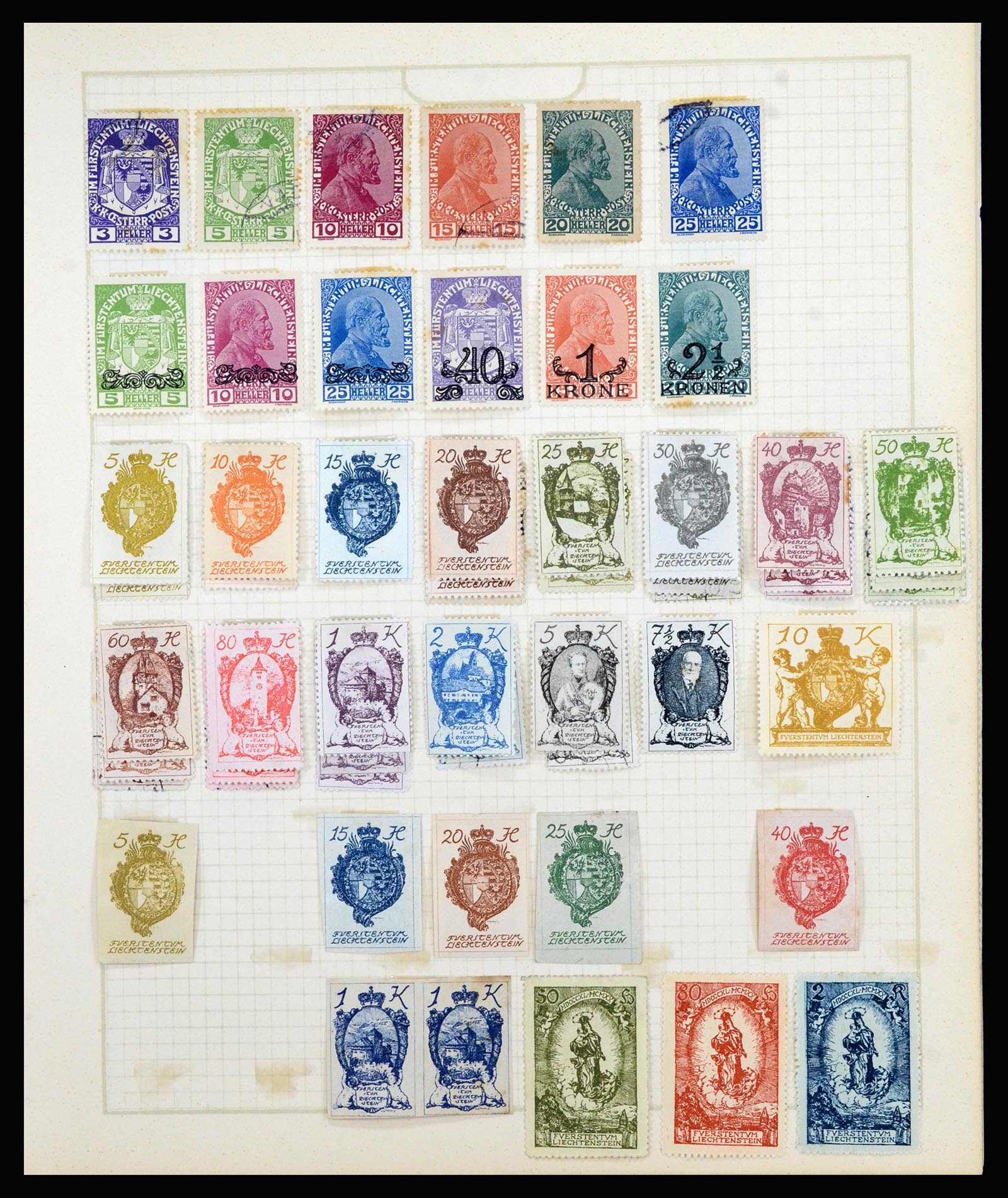 36872 156 - Postzegelverzameling 36872 Europese landen 1849-1950.