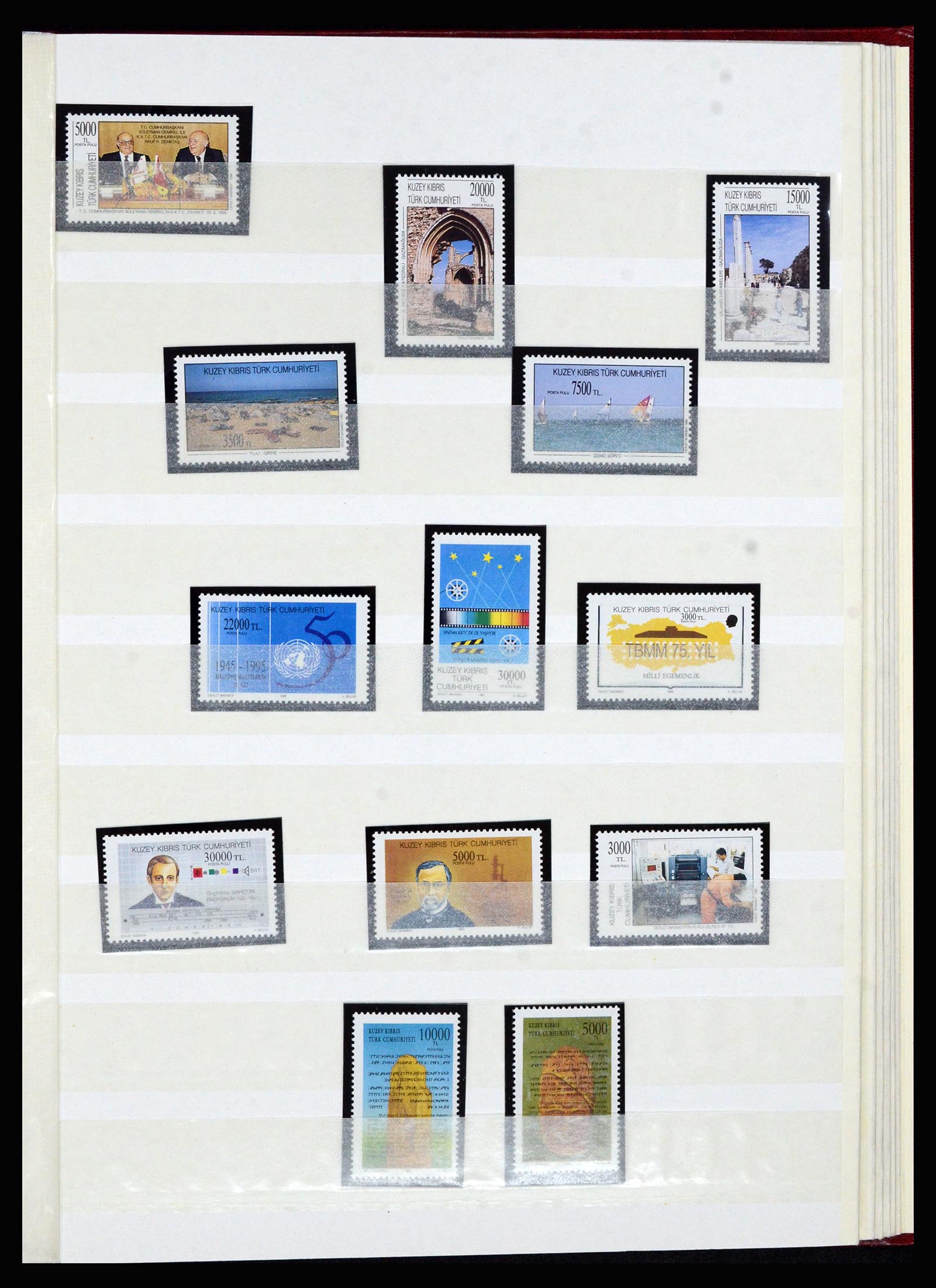36874 038 - Postzegelverzameling 36874 Turks Cyprus 1973-1998.