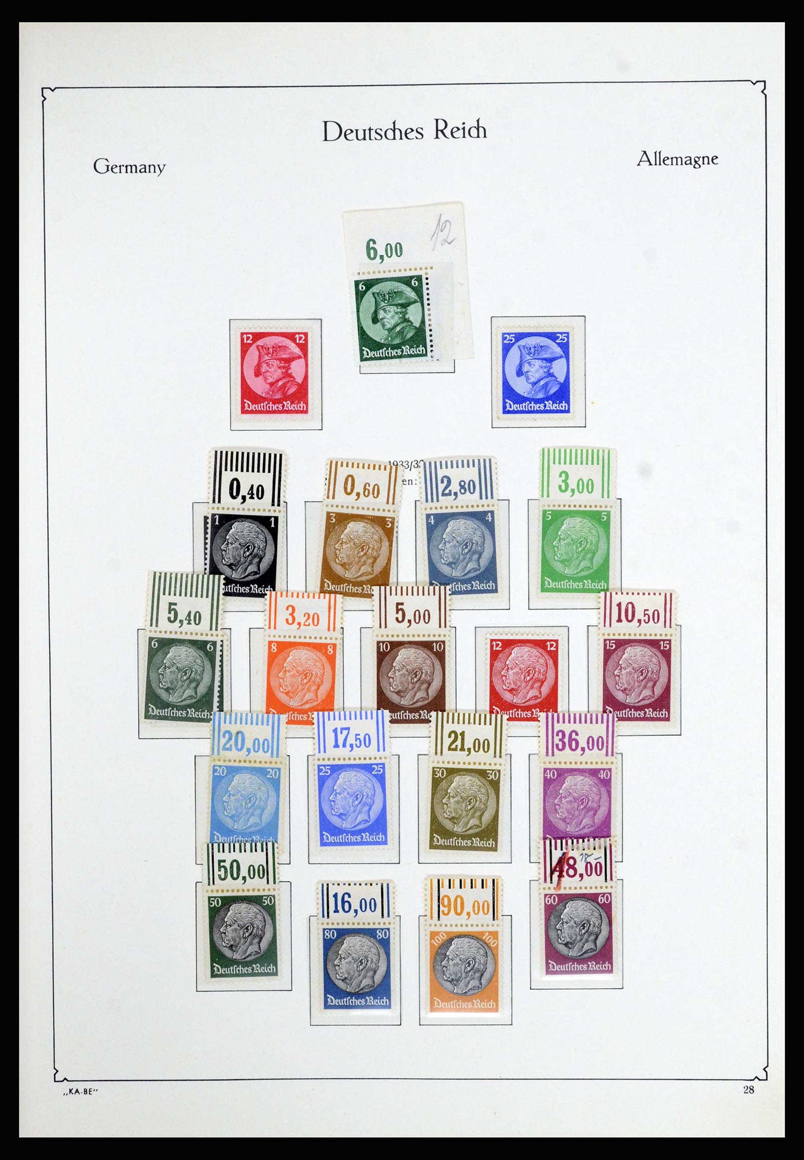 36877 002 - Postzegelverzameling 36877 Duitse Rijk 1933-1945.