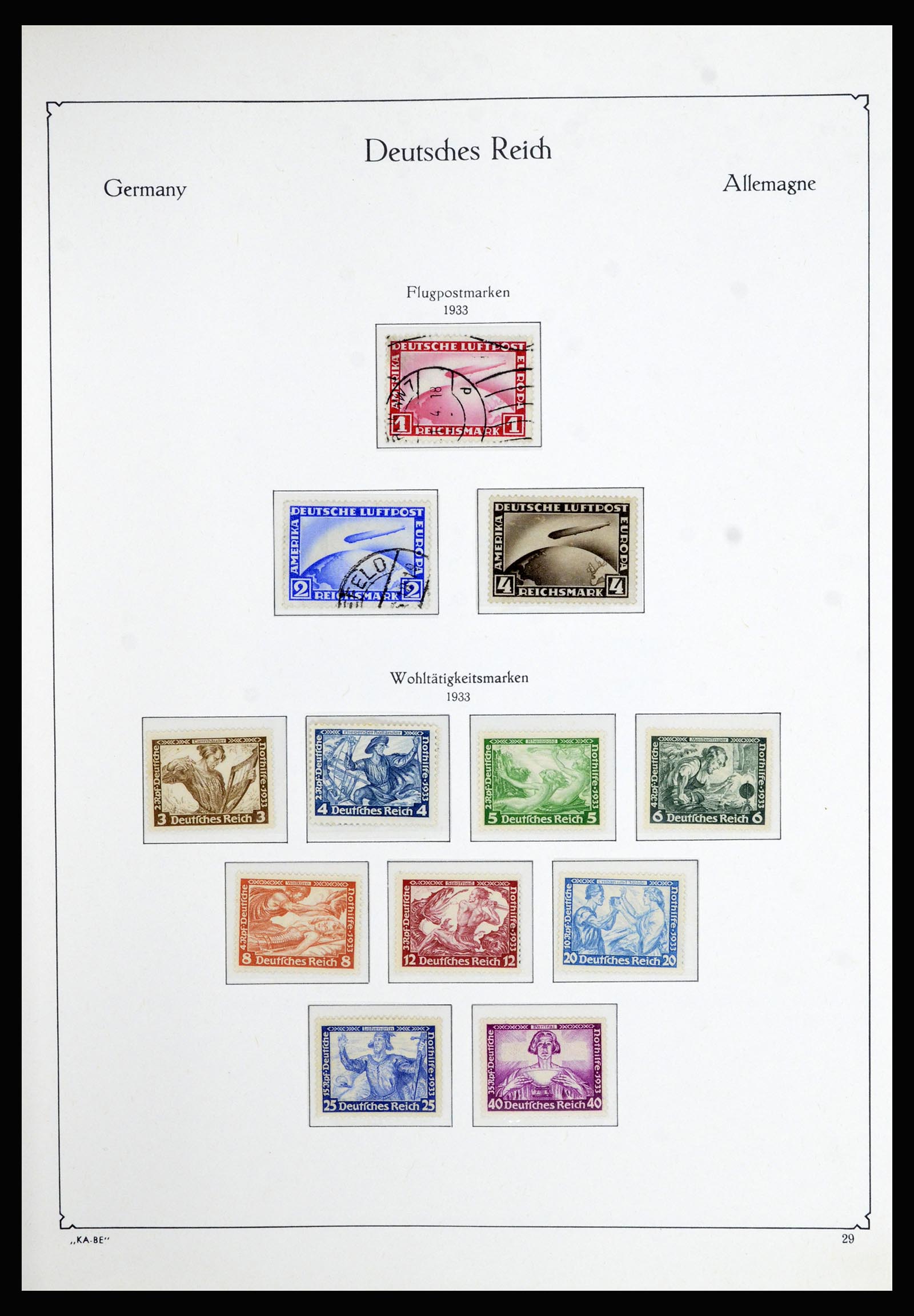 36877 003 - Postzegelverzameling 36877 Duitse Rijk 1933-1945.