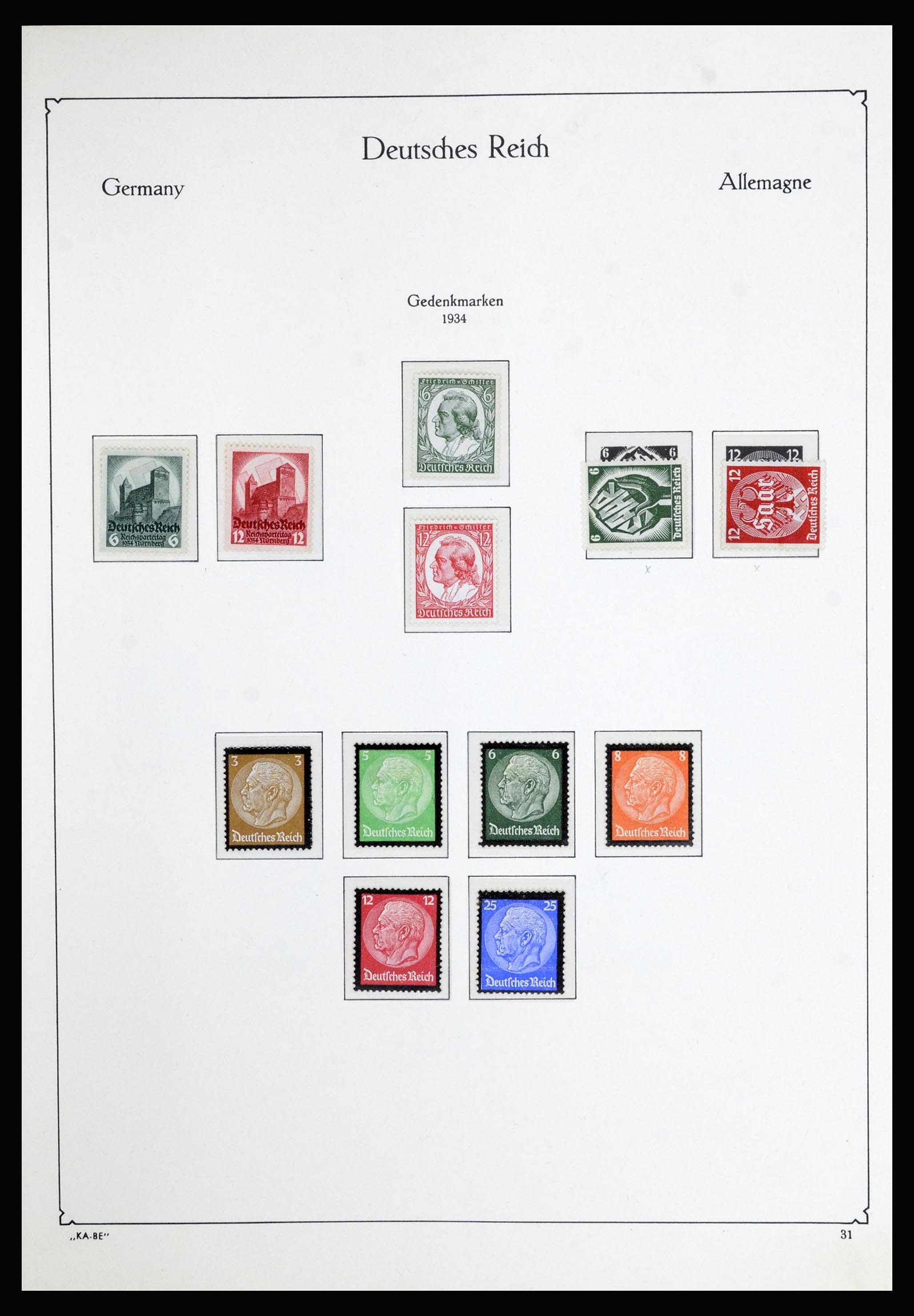 36877 005 - Stamp collection 36877 German Reich 1933-1945.