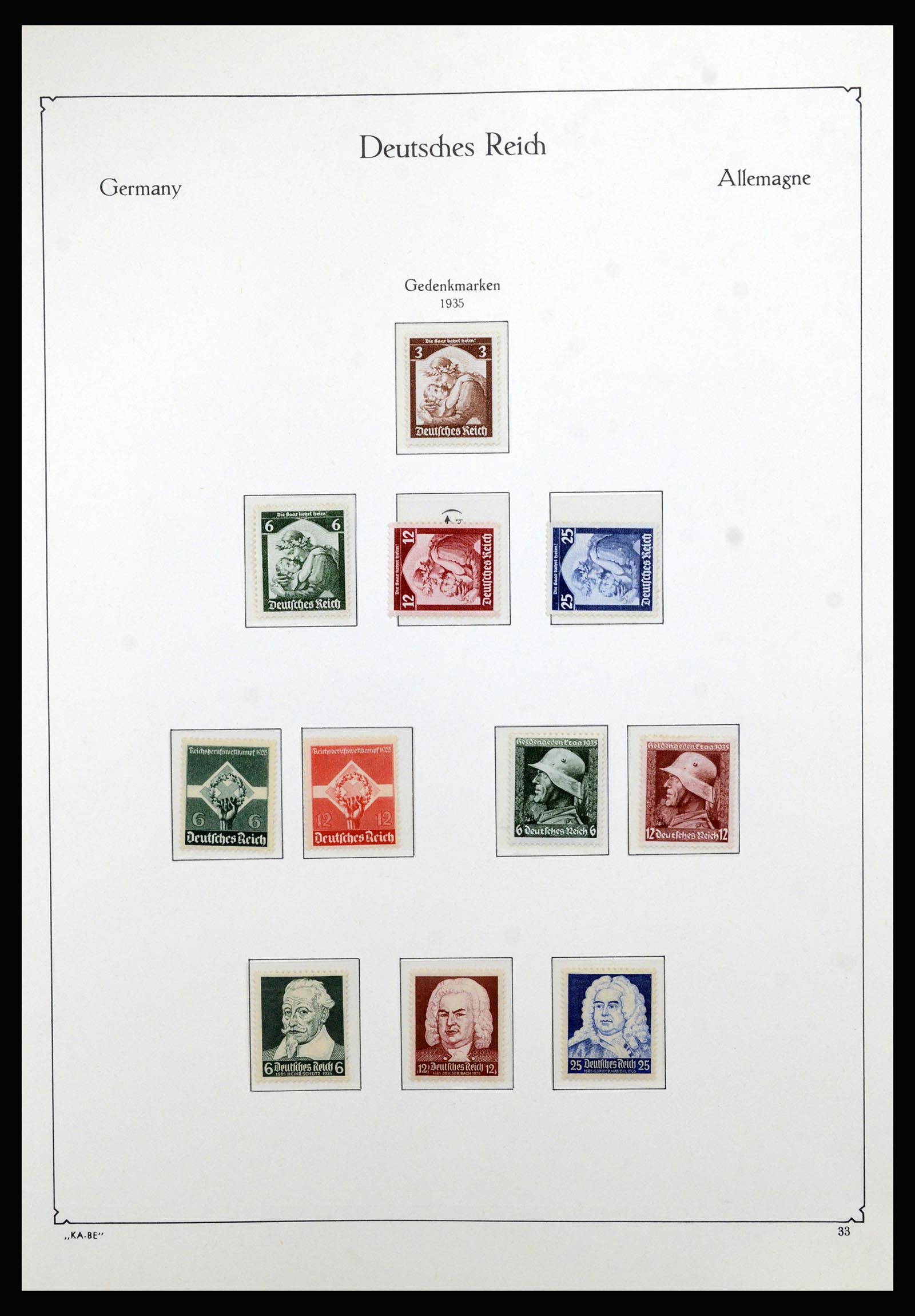 36877 007 - Postzegelverzameling 36877 Duitse Rijk 1933-1945.