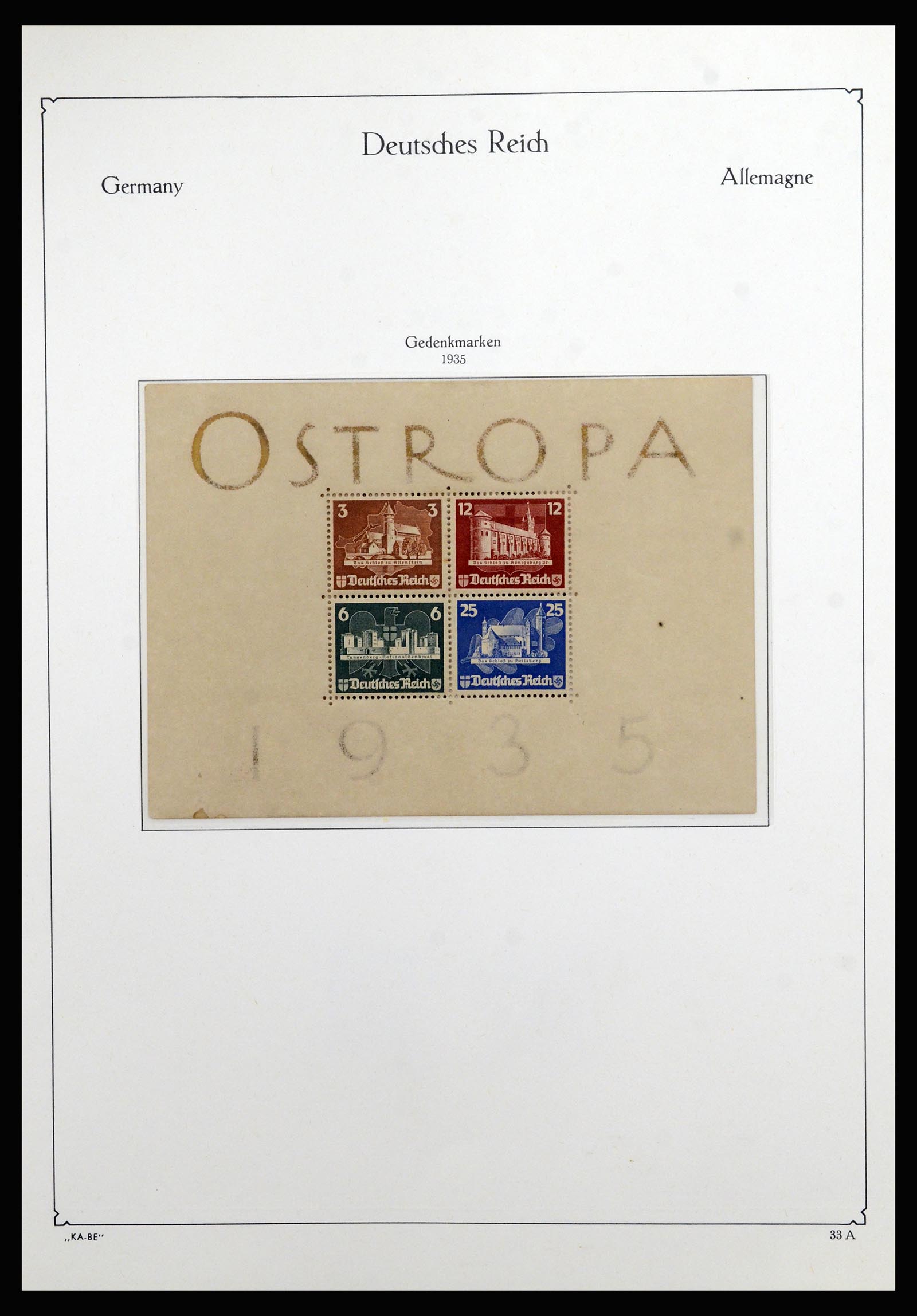 36877 008 - Stamp collection 36877 German Reich 1933-1945.