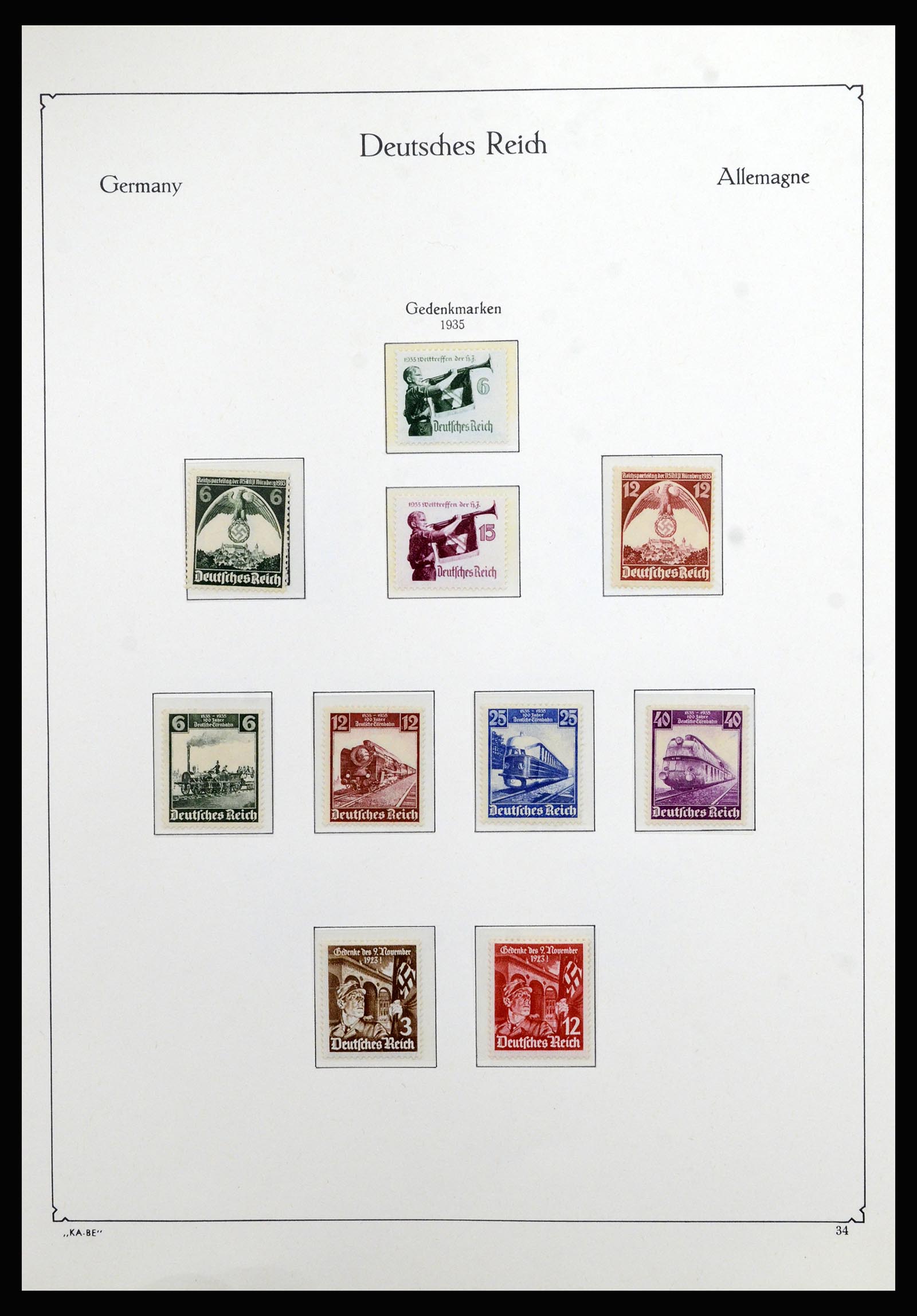 36877 009 - Postzegelverzameling 36877 Duitse Rijk 1933-1945.