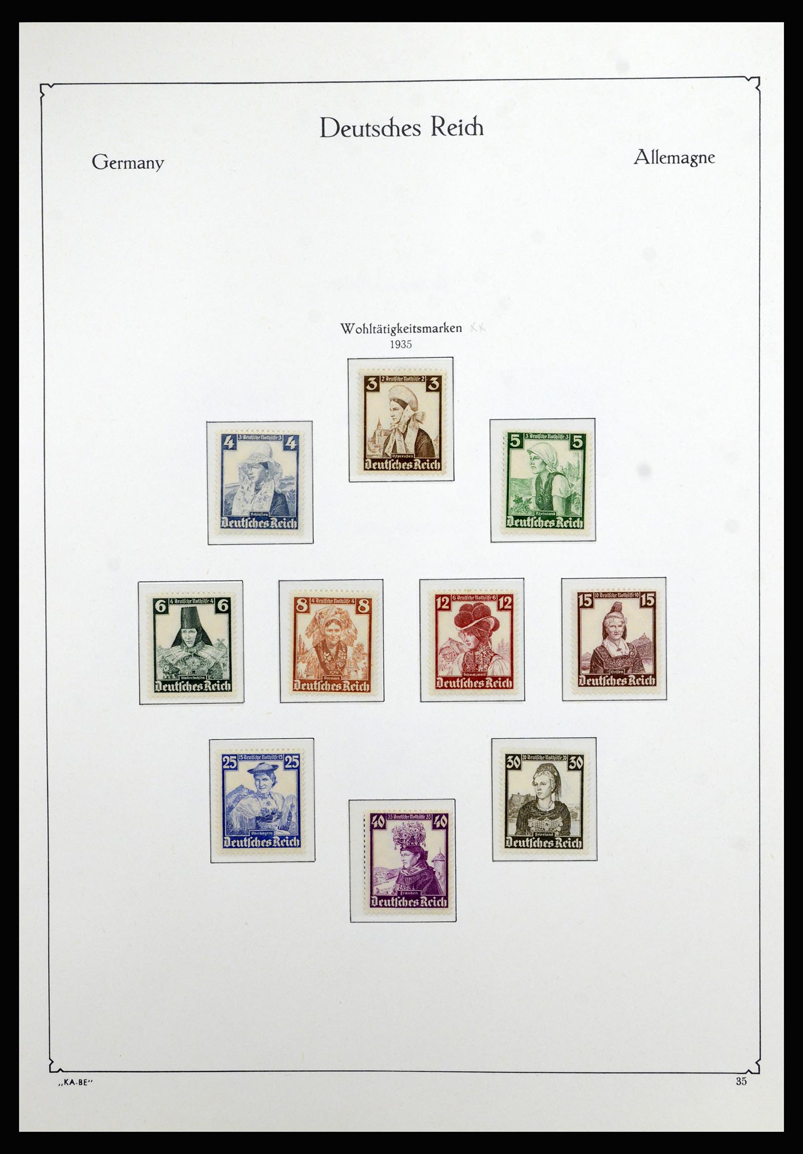 36877 010 - Stamp collection 36877 German Reich 1933-1945.