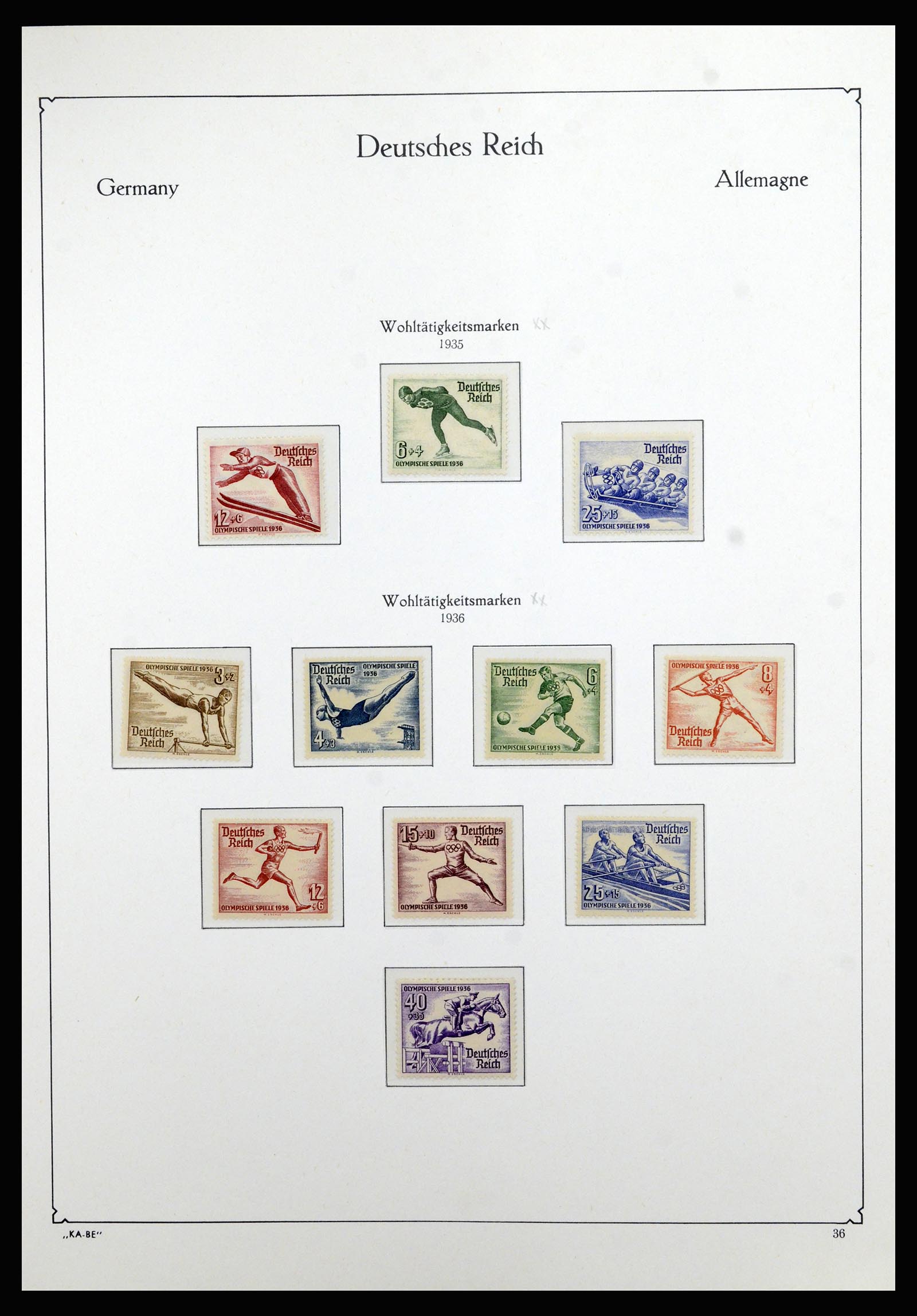36877 011 - Stamp collection 36877 German Reich 1933-1945.