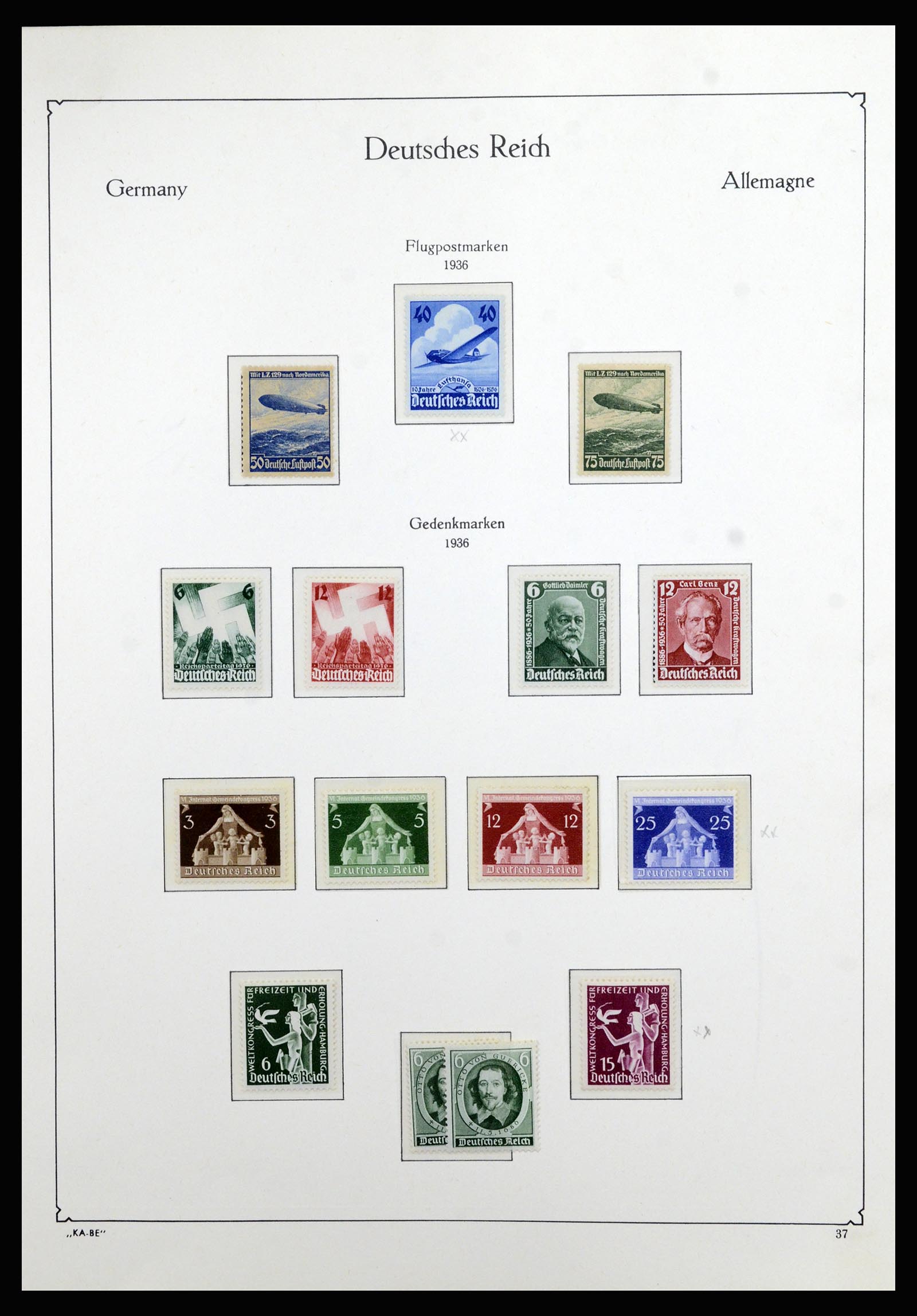 36877 013 - Postzegelverzameling 36877 Duitse Rijk 1933-1945.