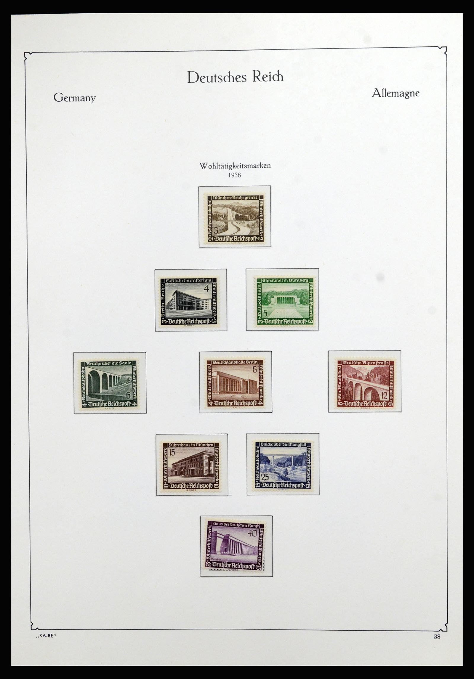 36877 016 - Stamp collection 36877 German Reich 1933-1945.
