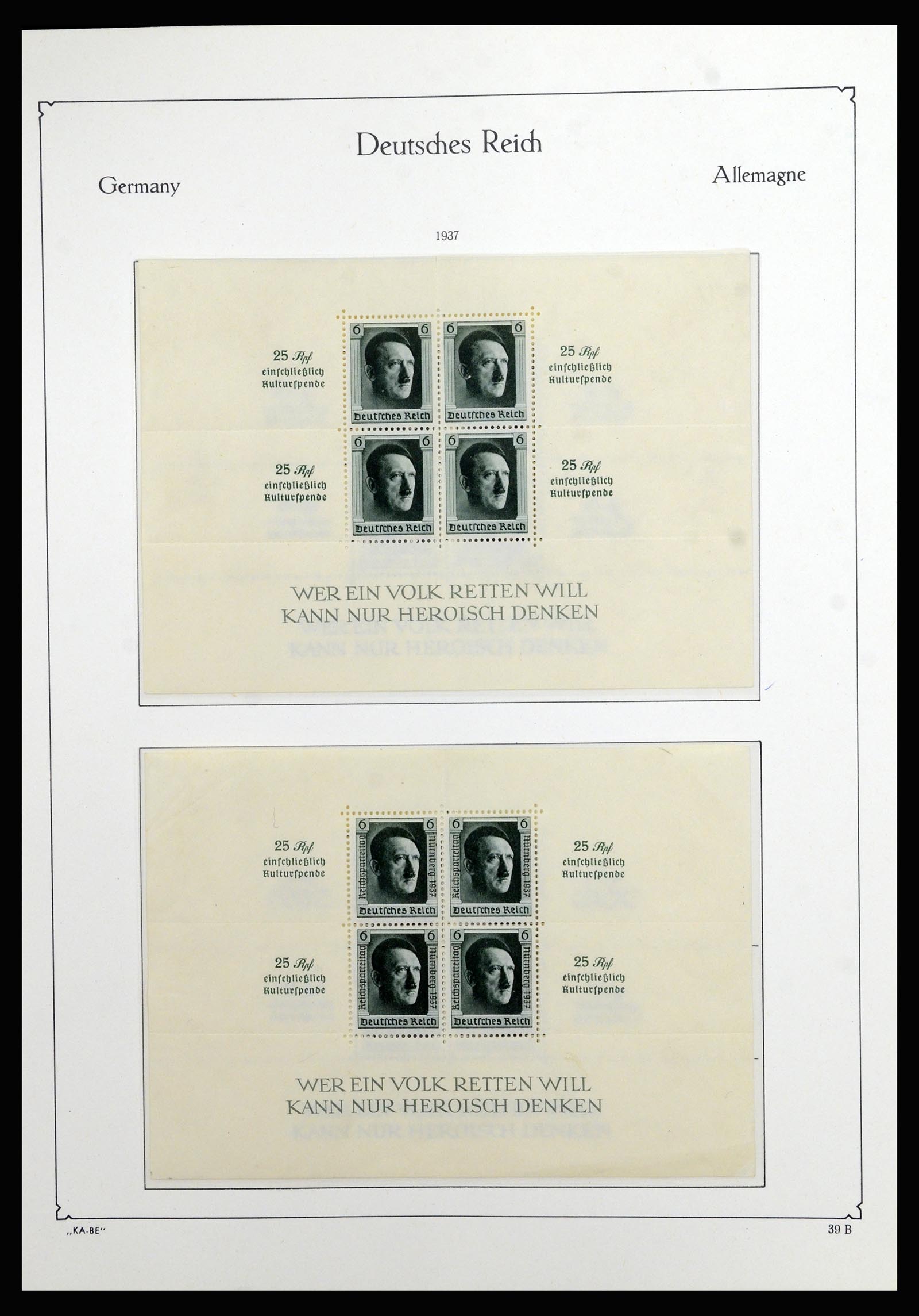 36877 019 - Stamp collection 36877 German Reich 1933-1945.