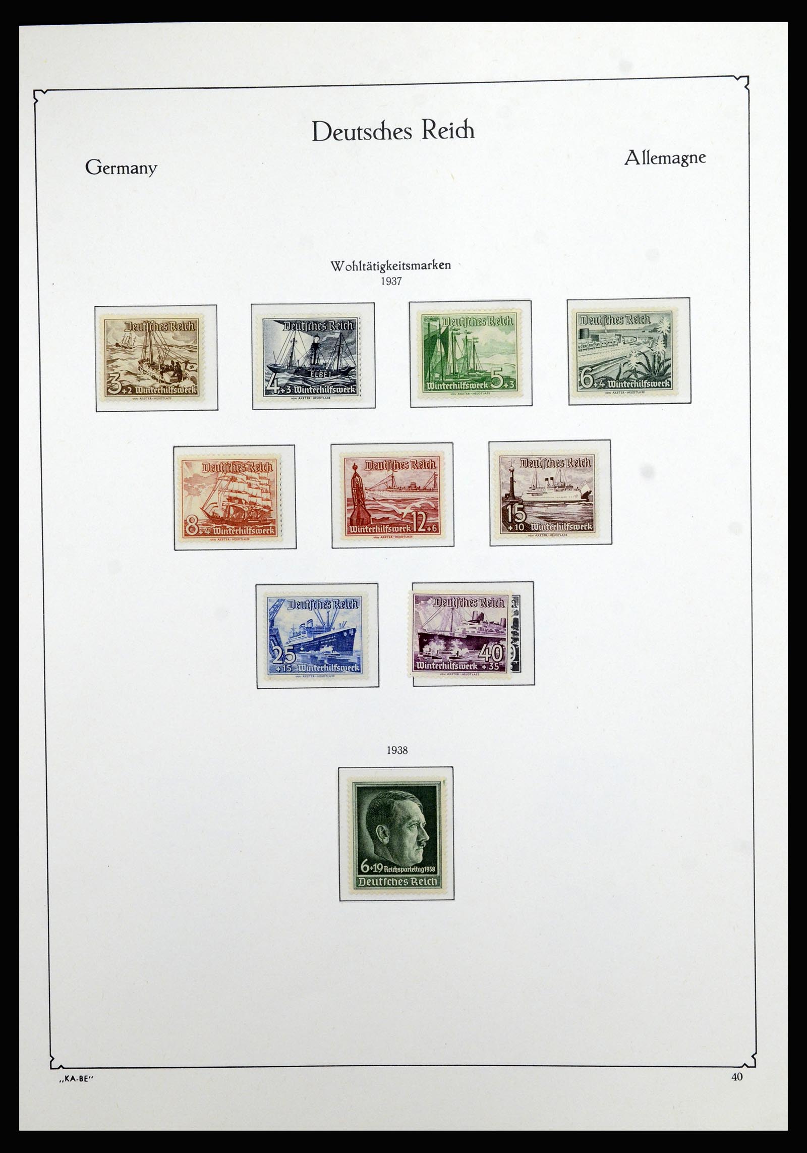 36877 021 - Stamp collection 36877 German Reich 1933-1945.