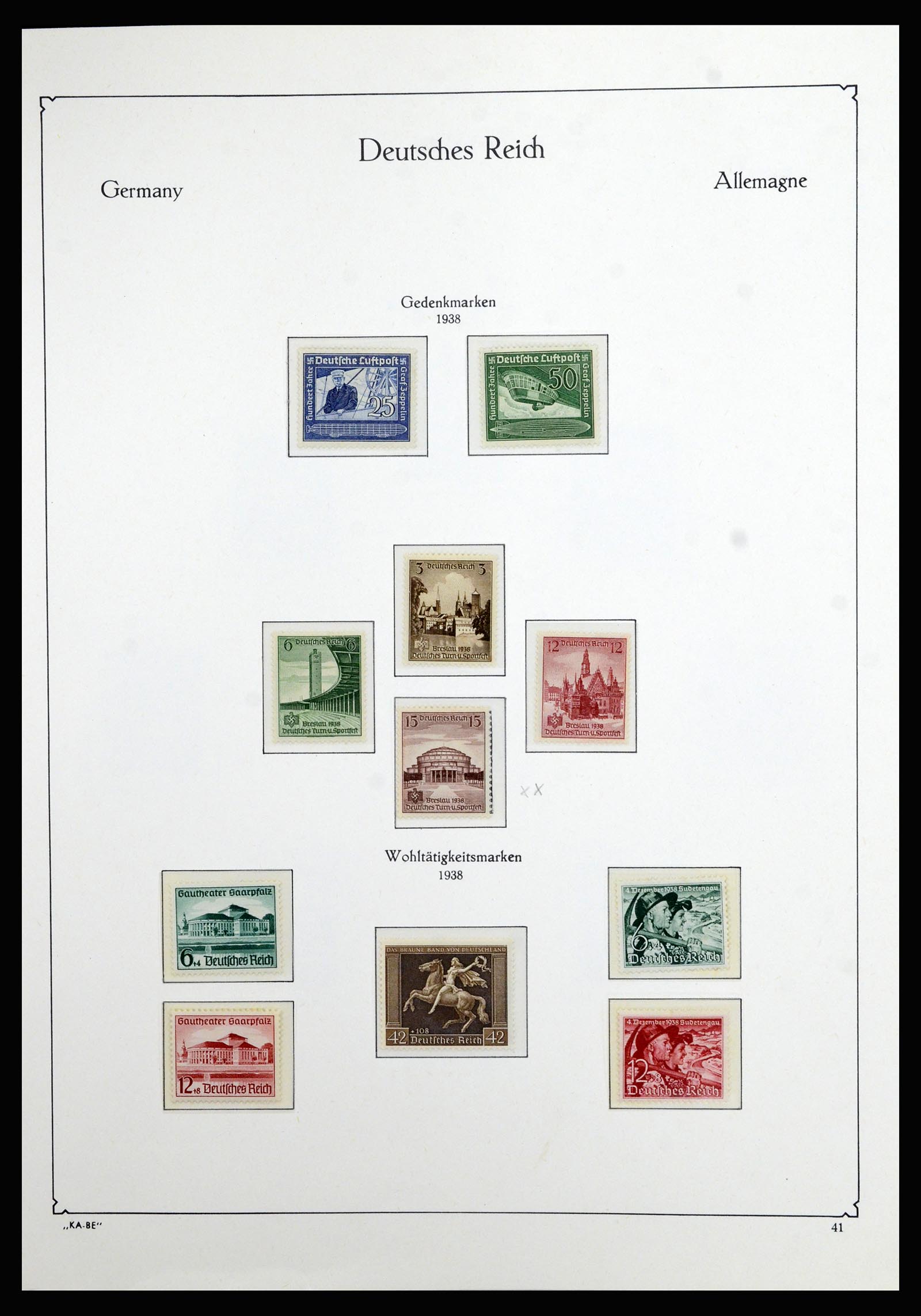 36877 022 - Stamp collection 36877 German Reich 1933-1945.