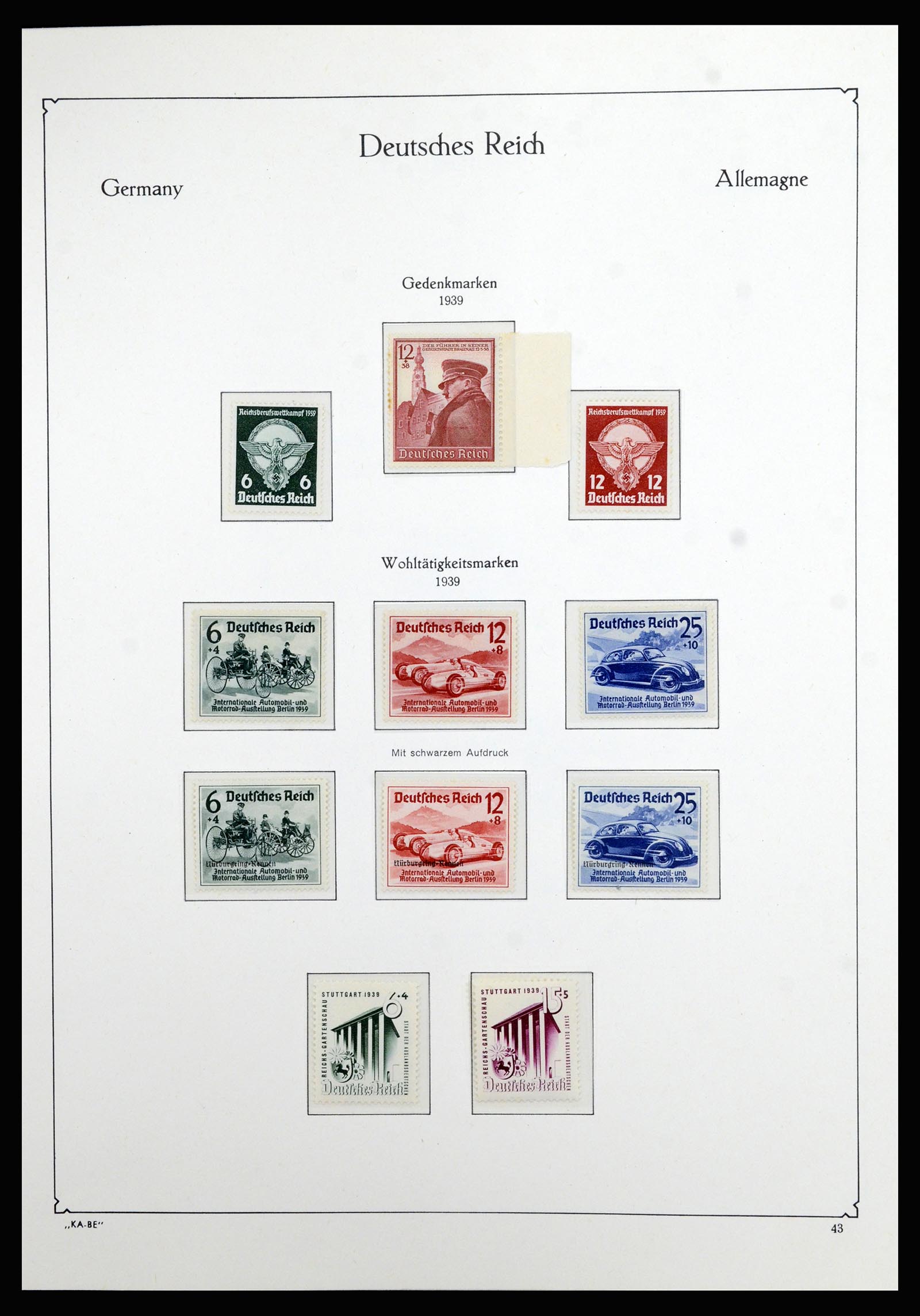 36877 024 - Stamp collection 36877 German Reich 1933-1945.