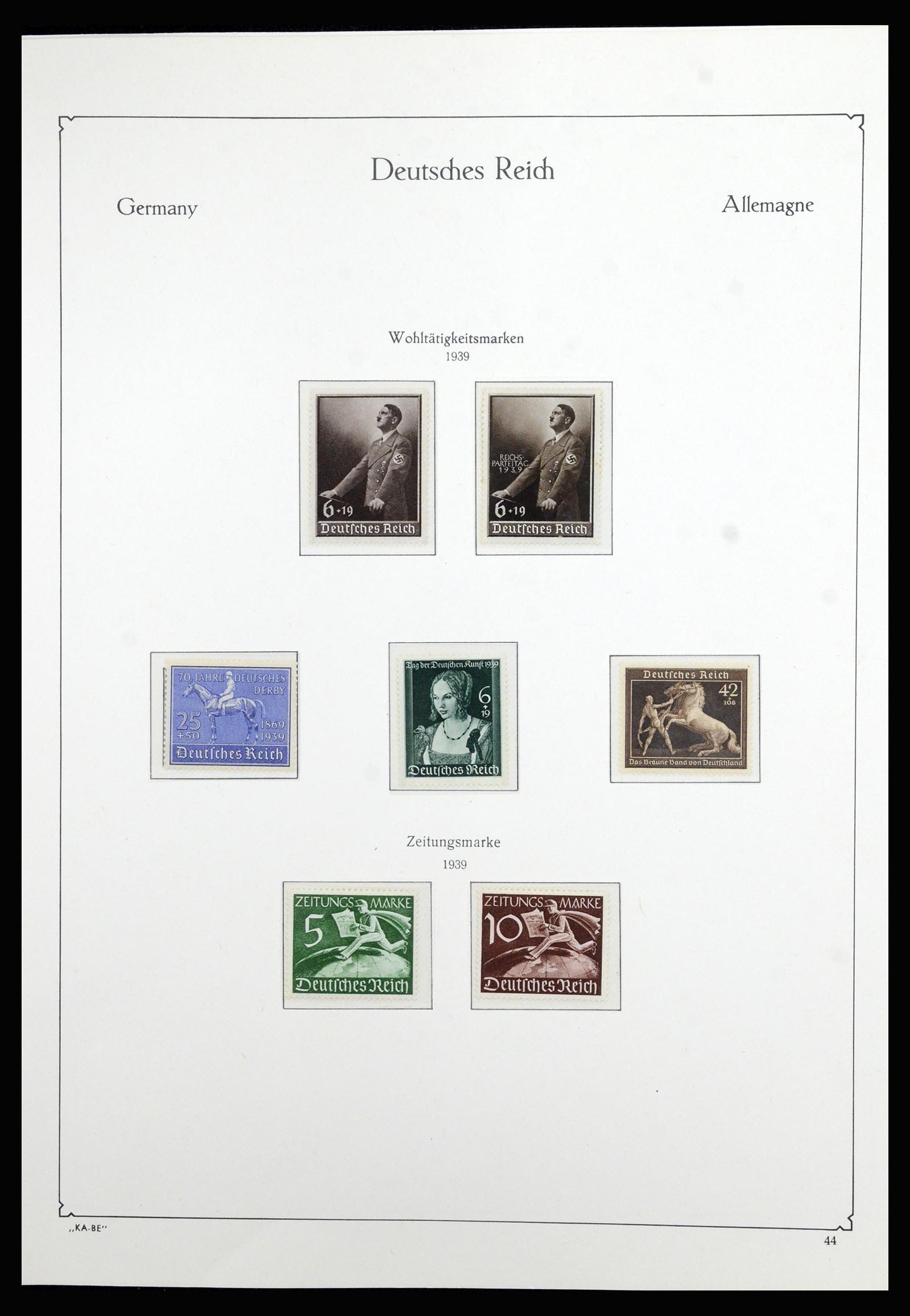 36877 027 - Stamp collection 36877 German Reich 1933-1945.