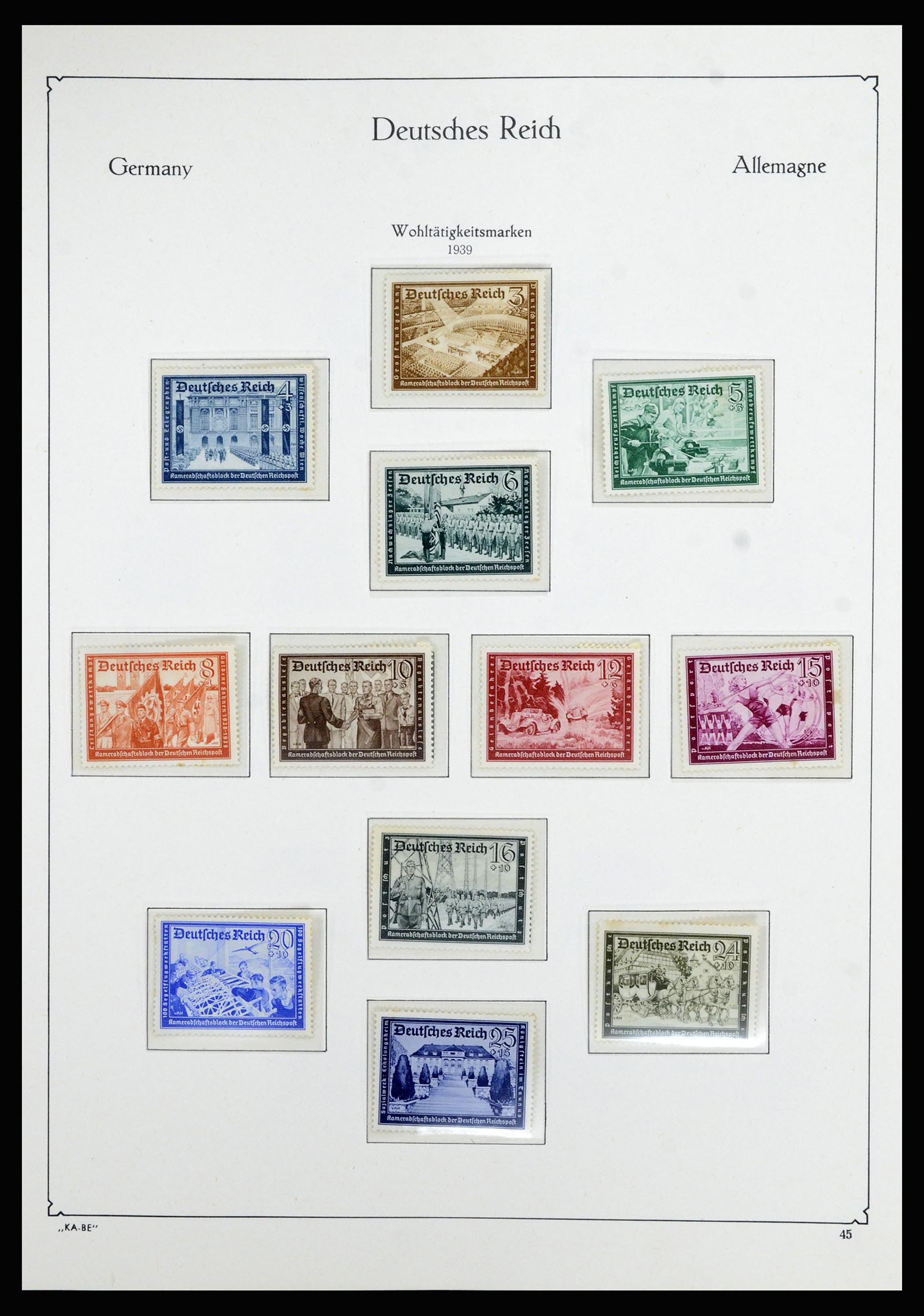 36877 029 - Stamp collection 36877 German Reich 1933-1945.