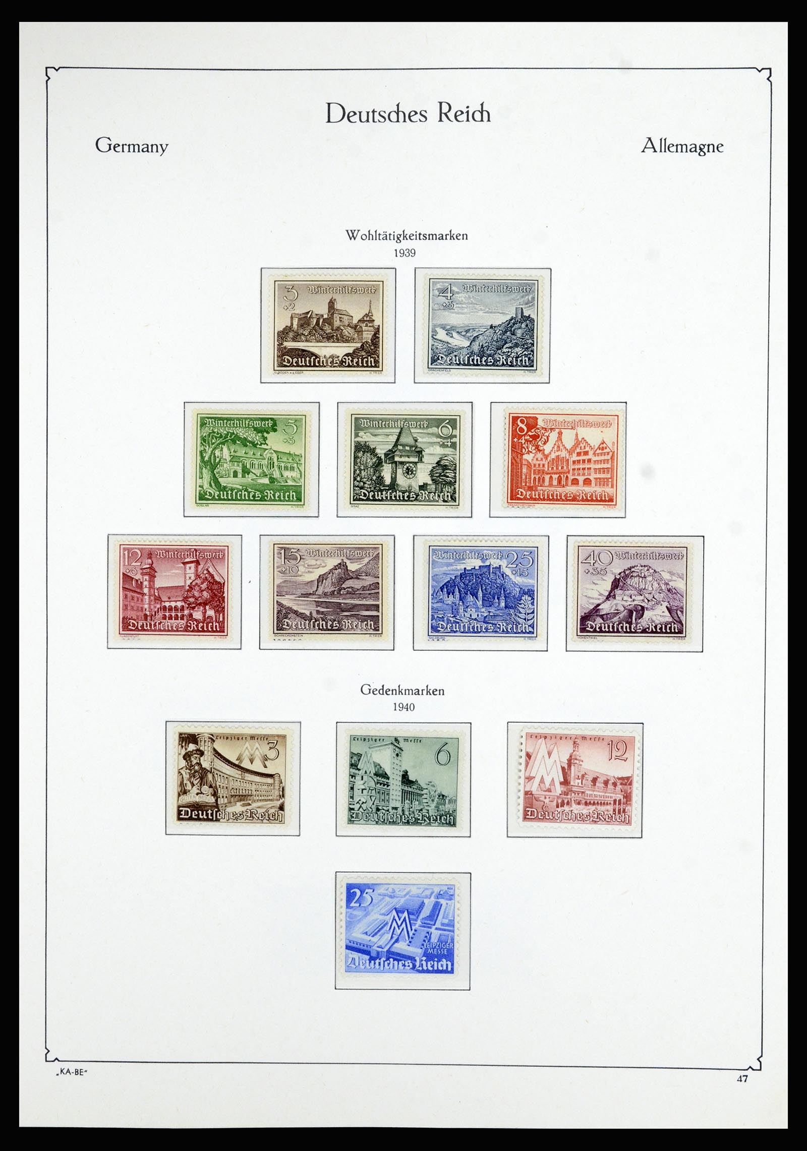 36877 031 - Stamp collection 36877 German Reich 1933-1945.