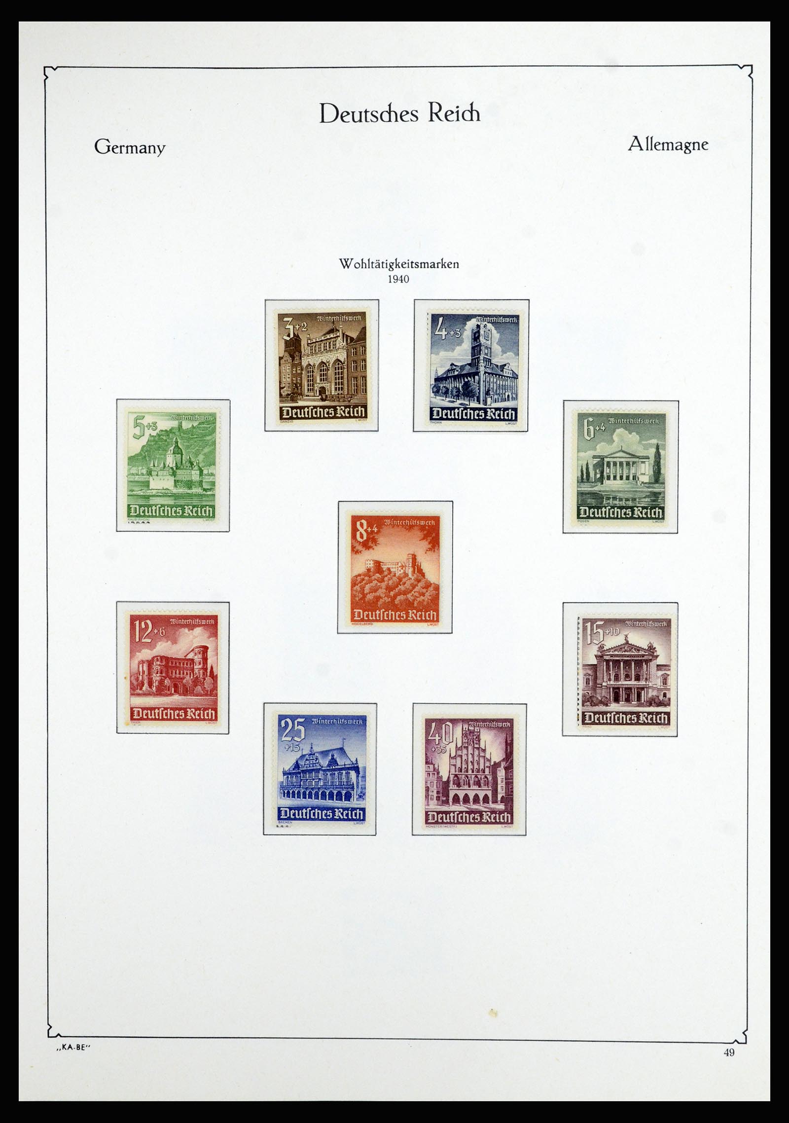 36877 034 - Stamp collection 36877 German Reich 1933-1945.