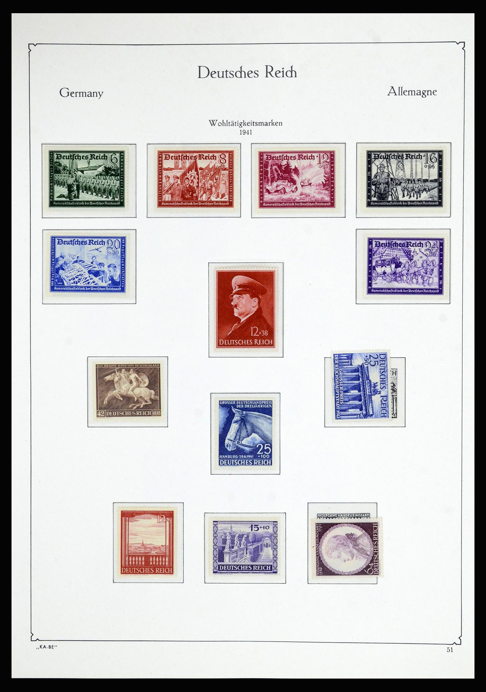 36877 037 - Stamp collection 36877 German Reich 1933-1945.