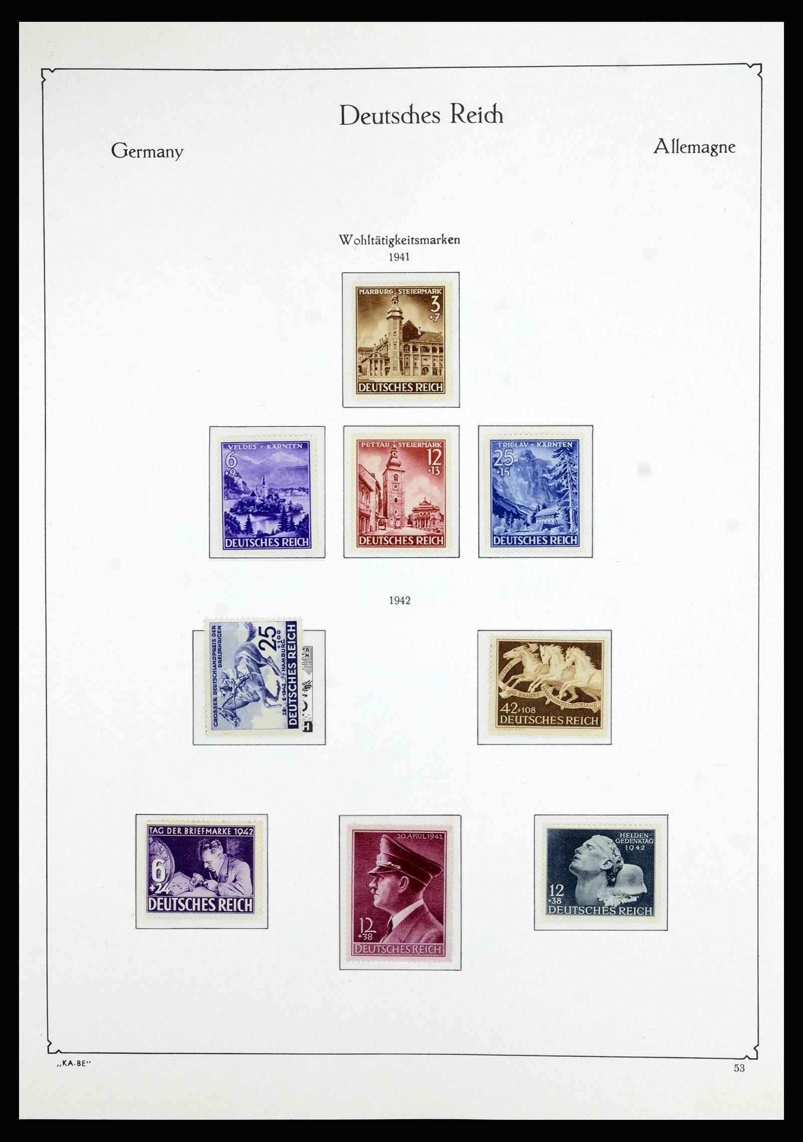 36877 039 - Stamp collection 36877 German Reich 1933-1945.