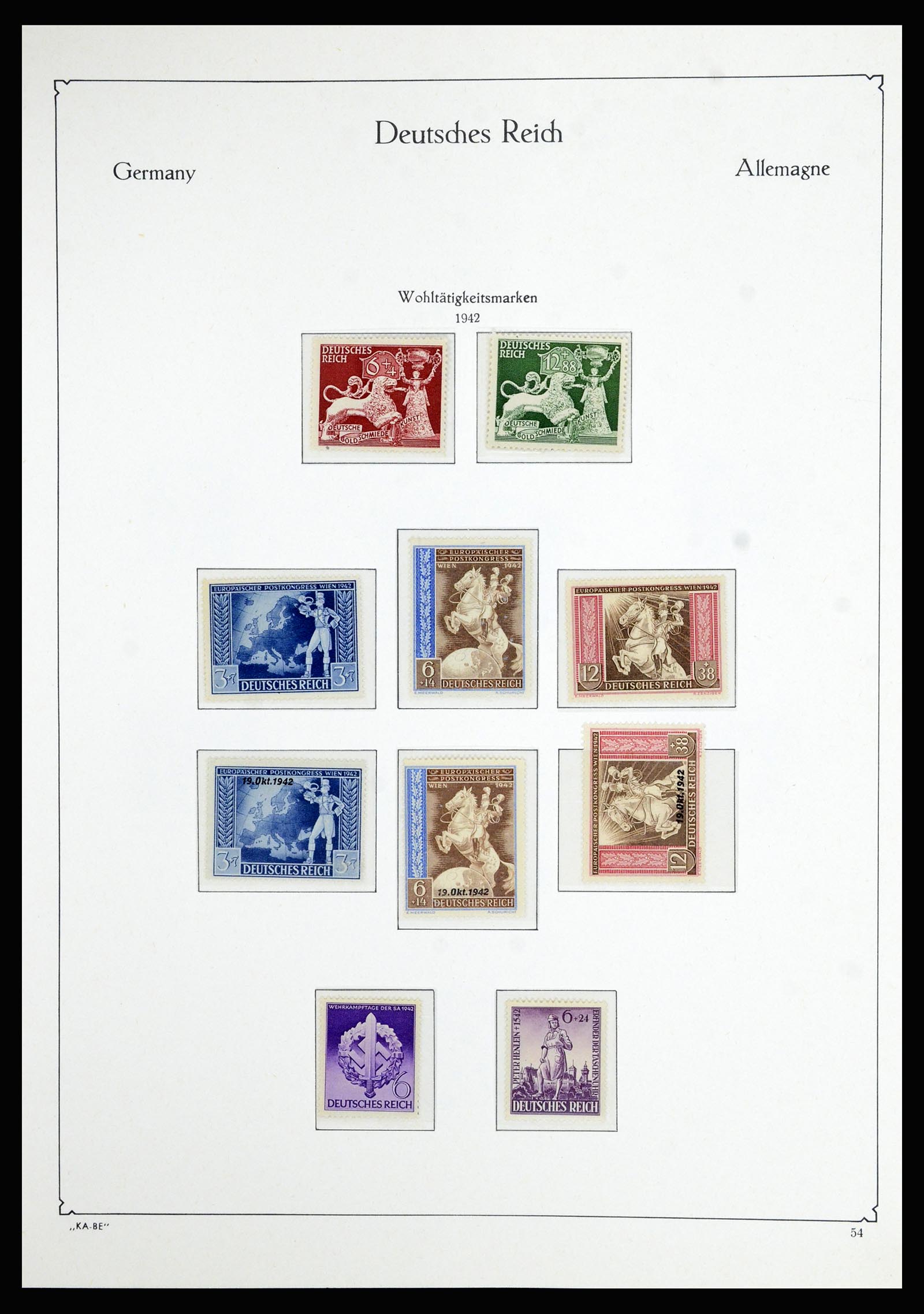 36877 040 - Postzegelverzameling 36877 Duitse Rijk 1933-1945.