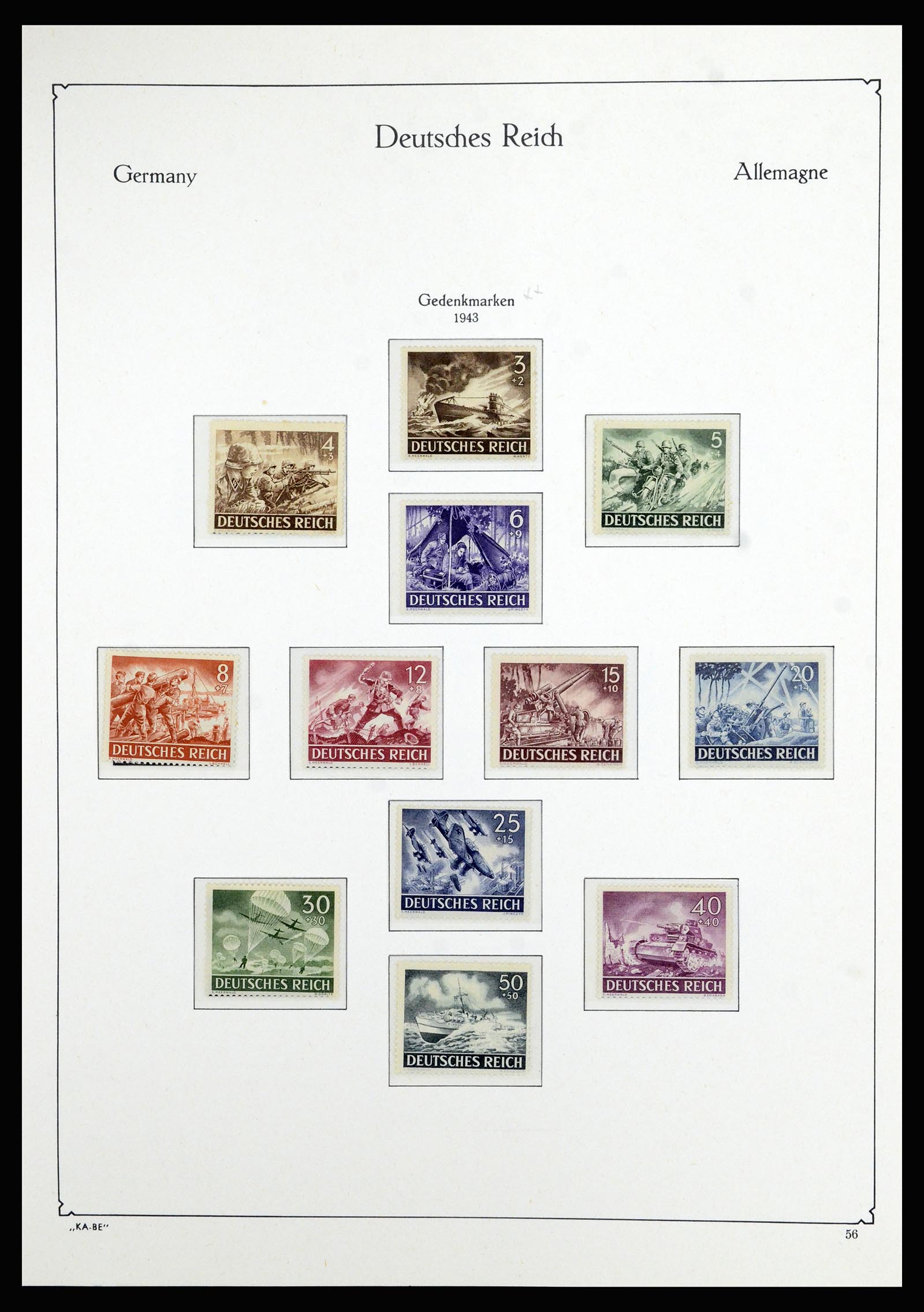 36877 042 - Postzegelverzameling 36877 Duitse Rijk 1933-1945.