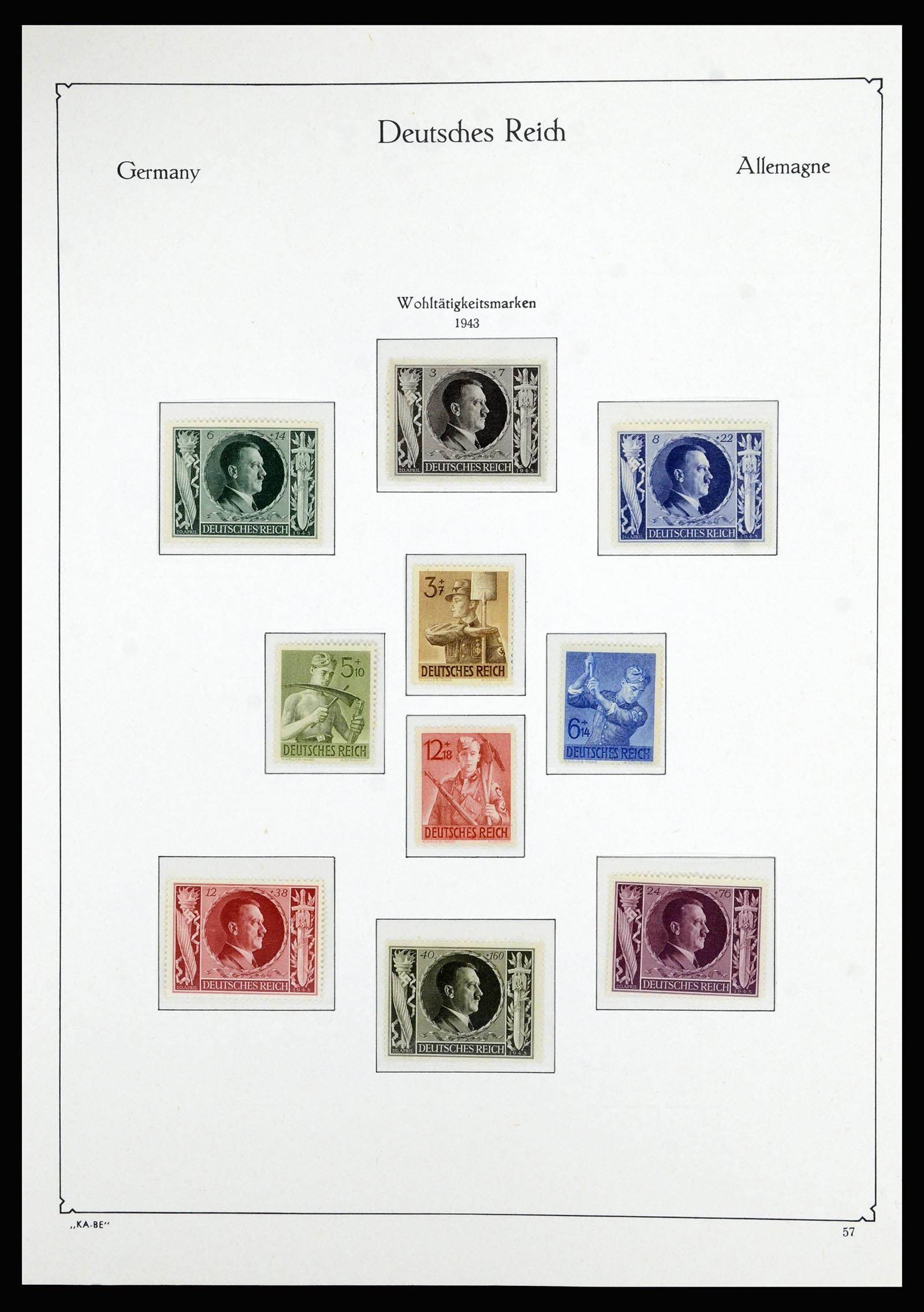 36877 043 - Postzegelverzameling 36877 Duitse Rijk 1933-1945.