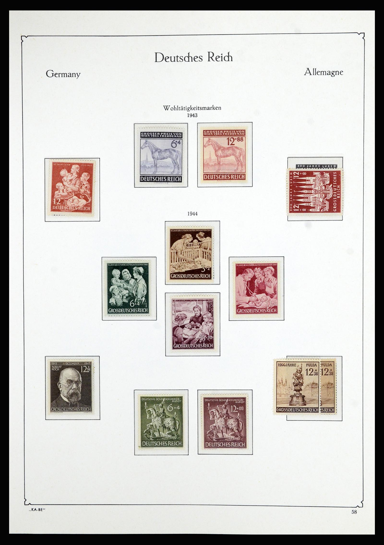 36877 044 - Stamp collection 36877 German Reich 1933-1945.