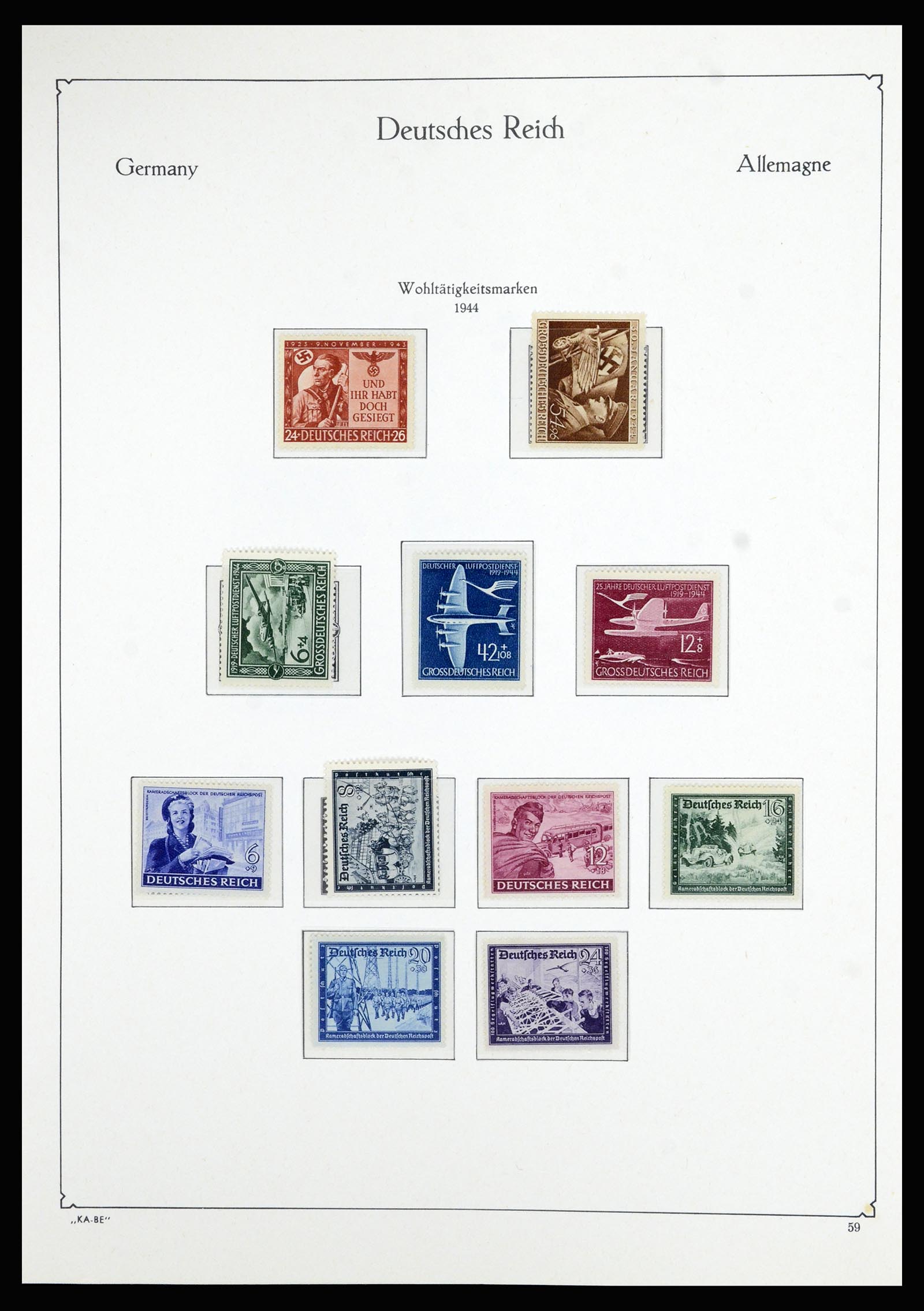 36877 045 - Stamp collection 36877 German Reich 1933-1945.
