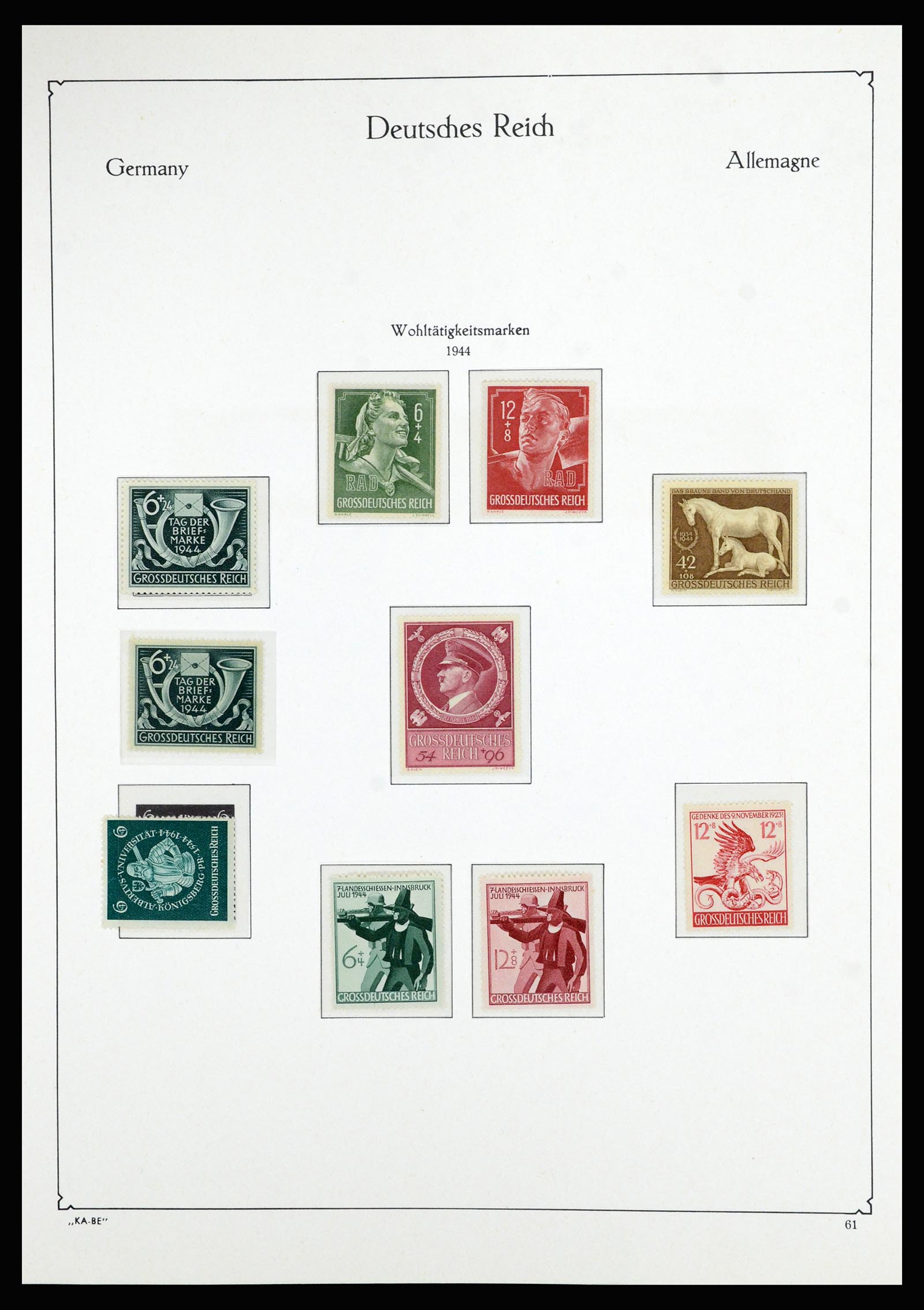 36877 047 - Postzegelverzameling 36877 Duitse Rijk 1933-1945.