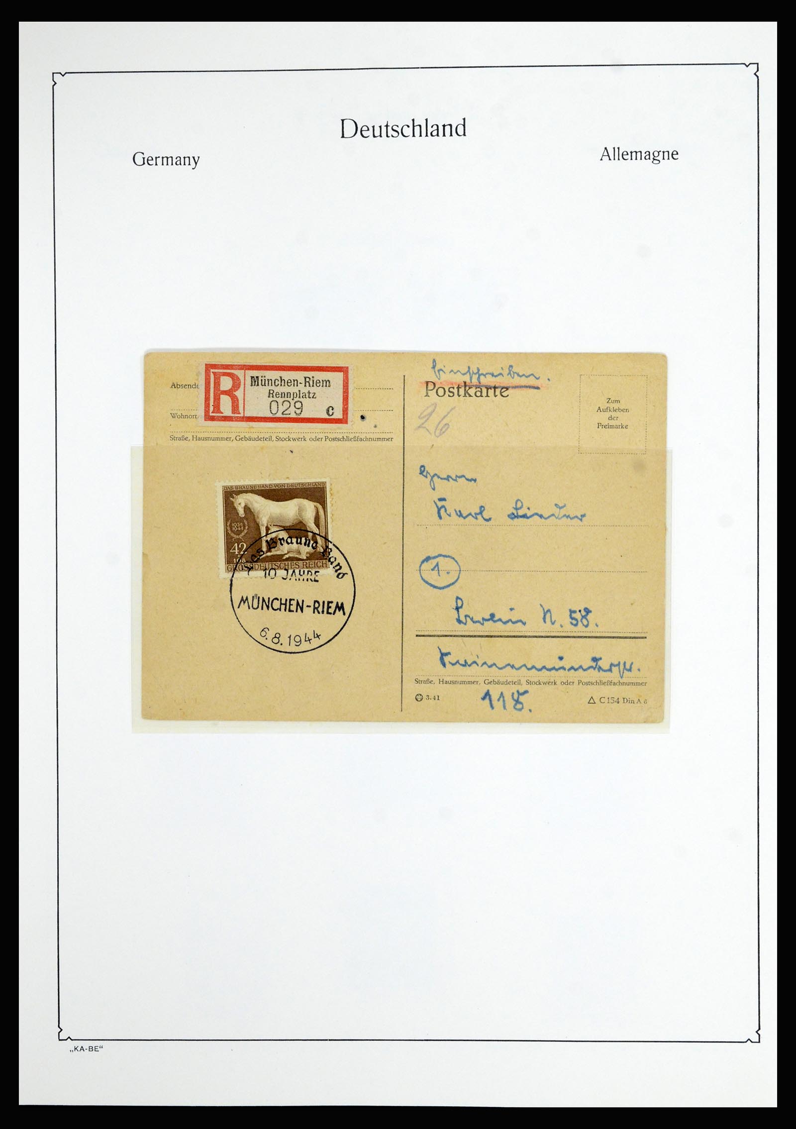 36877 048 - Stamp collection 36877 German Reich 1933-1945.