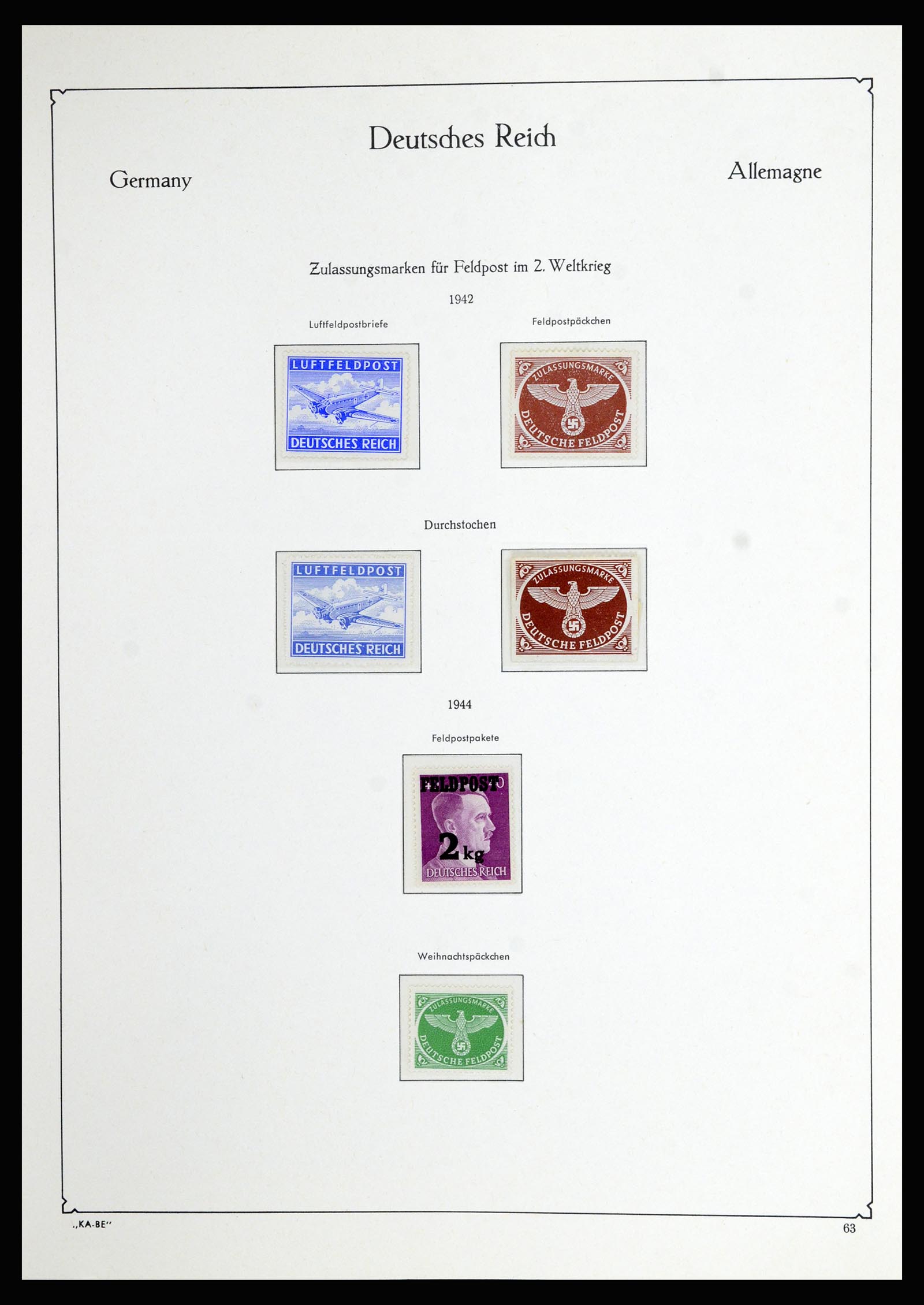 36877 050 - Postzegelverzameling 36877 Duitse Rijk 1933-1945.