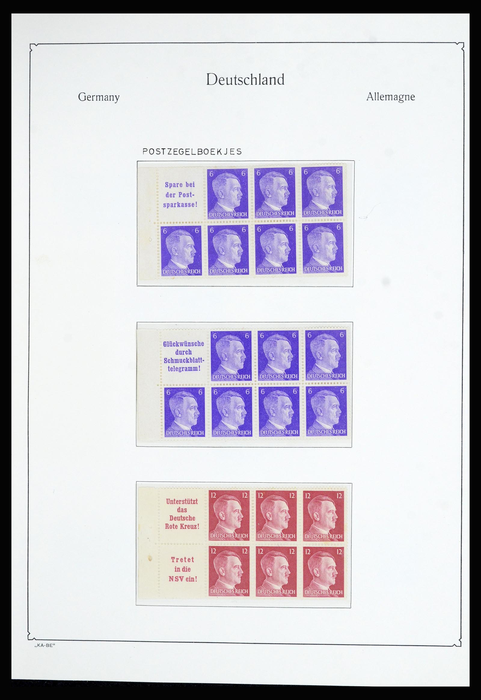 36877 059 - Postzegelverzameling 36877 Duitse Rijk 1933-1945.