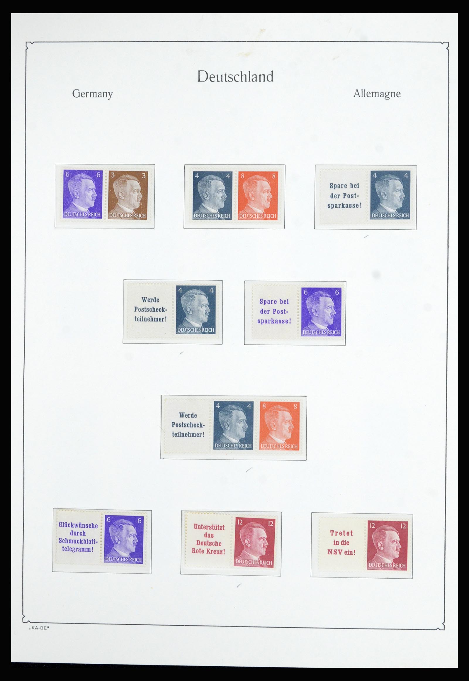 36877 060 - Postzegelverzameling 36877 Duitse Rijk 1933-1945.