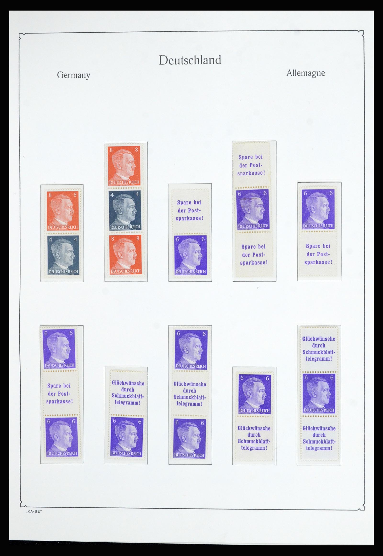 36877 062 - Stamp collection 36877 German Reich 1933-1945.