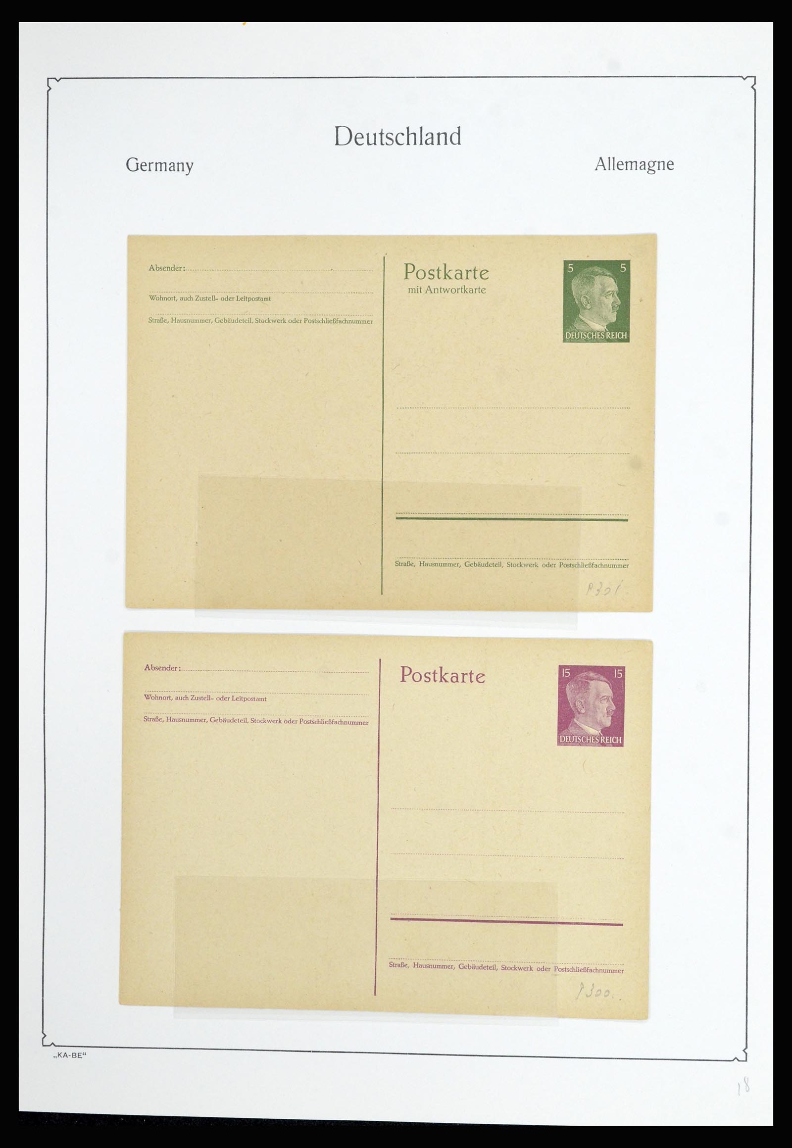 36877 076 - Stamp collection 36877 German Reich 1933-1945.