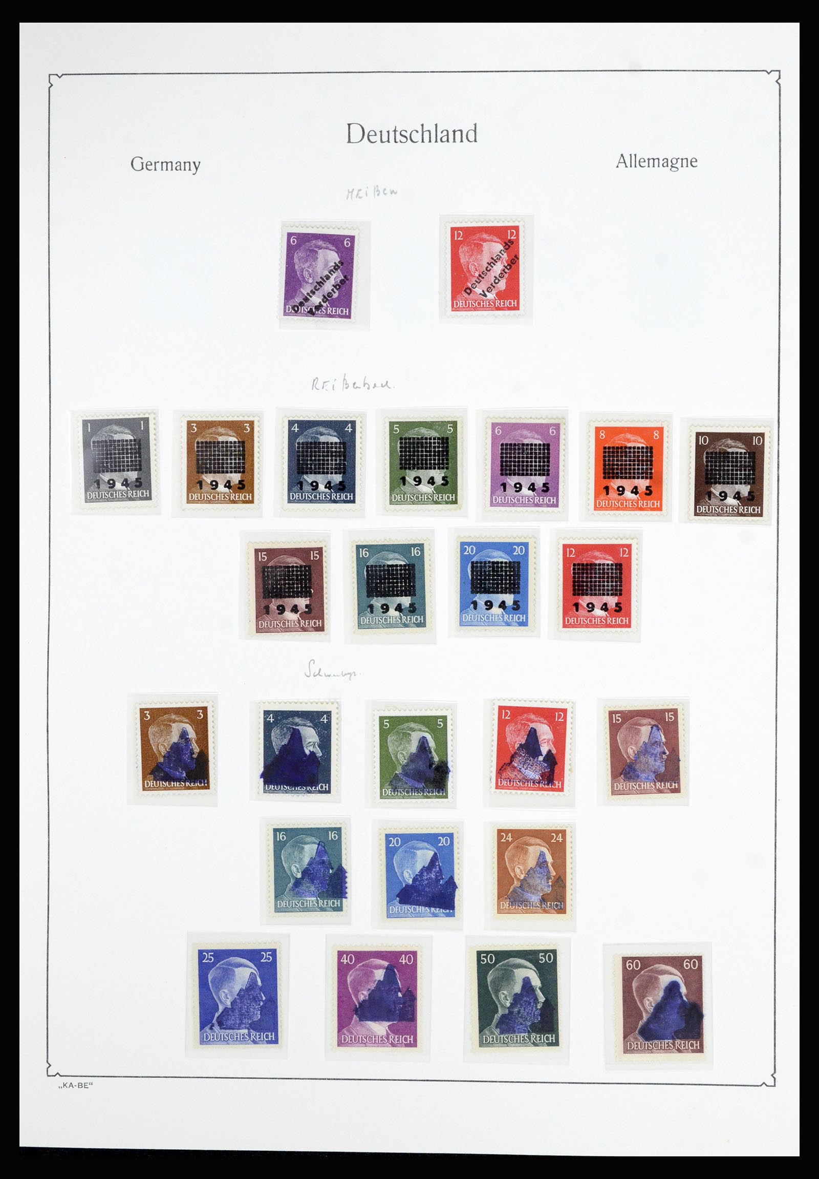 36877 079 - Stamp collection 36877 German Reich 1933-1945.