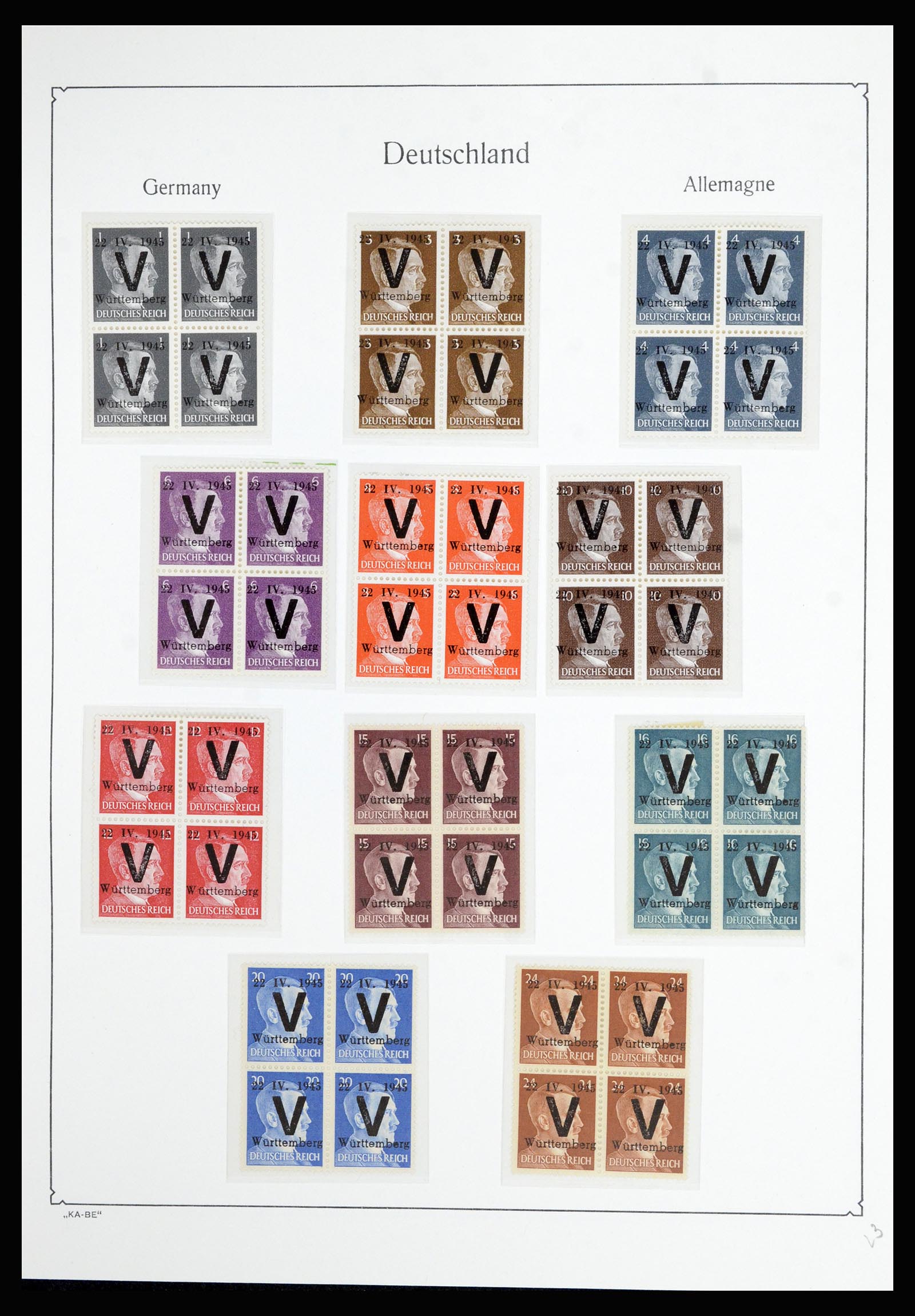 36877 081 - Stamp collection 36877 German Reich 1933-1945.