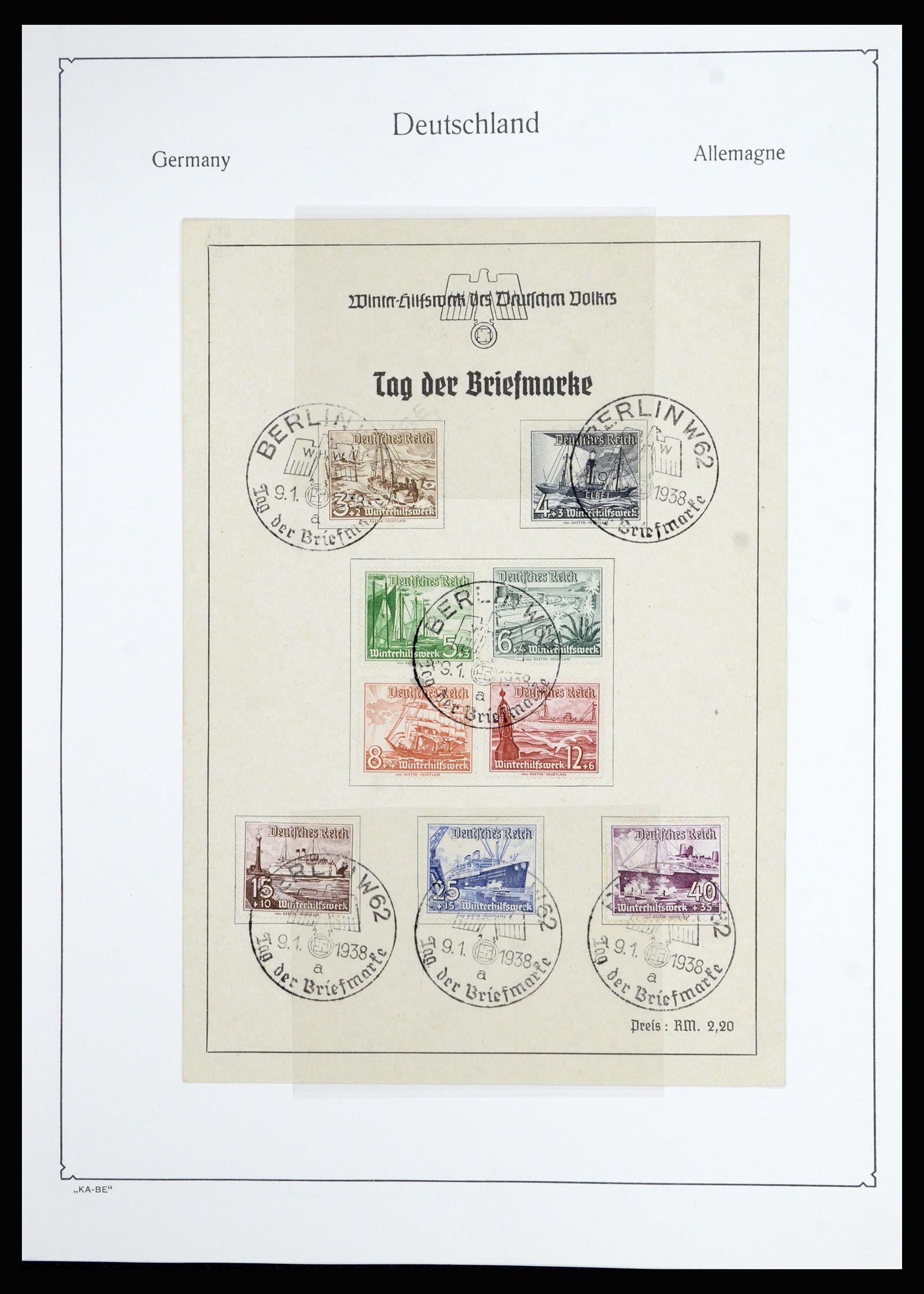 36877 090 - Stamp collection 36877 German Reich 1933-1945.