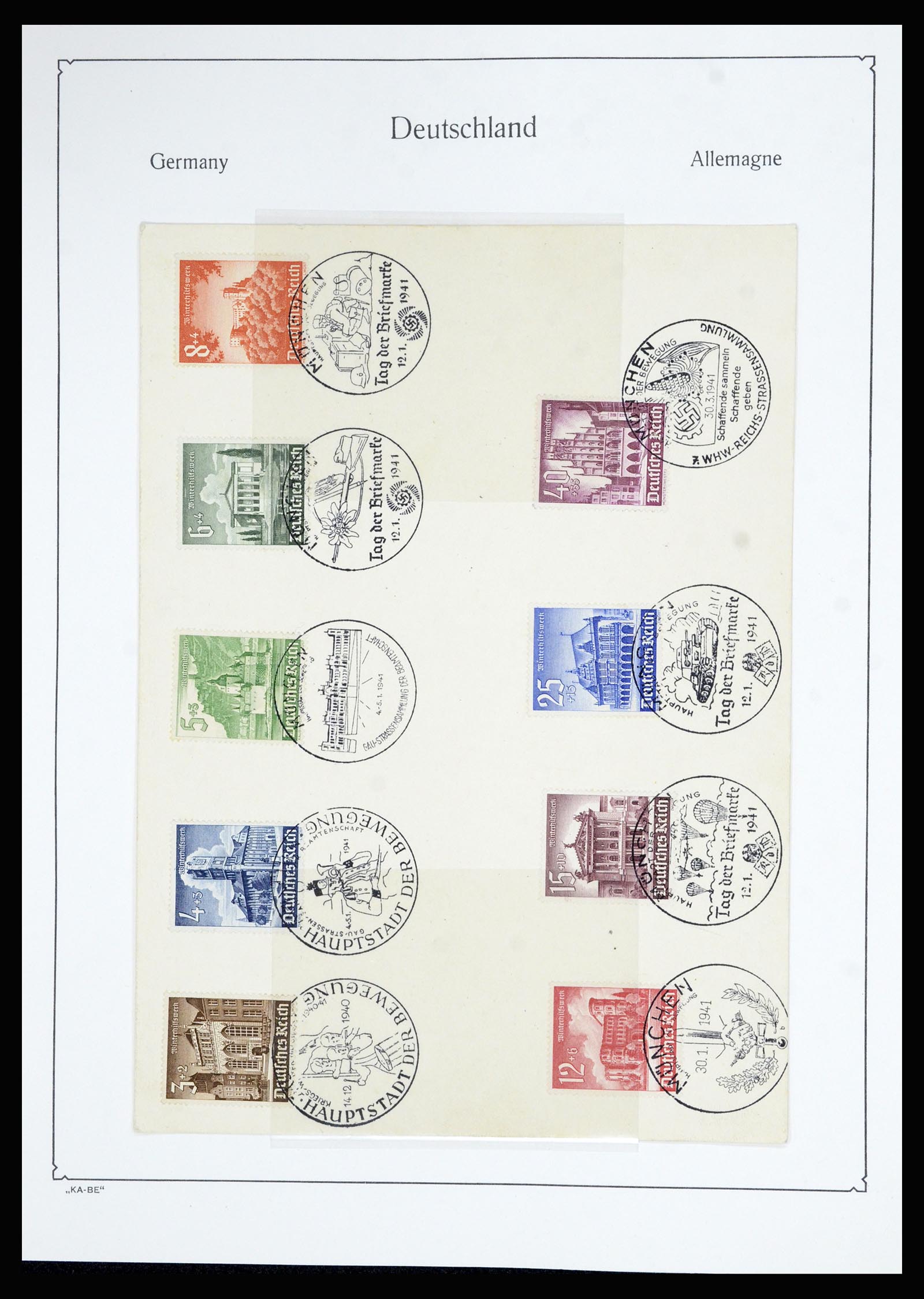 36877 092 - Postzegelverzameling 36877 Duitse Rijk 1933-1945.