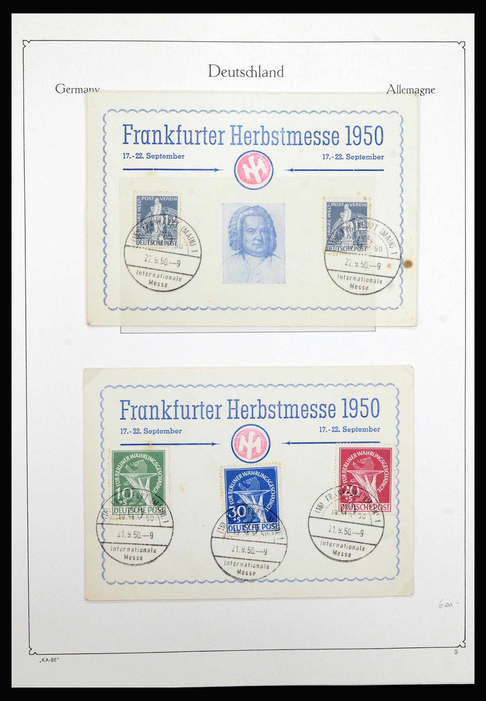 36878 005 - Stamp collection 36878 Berlin 1948-1990.