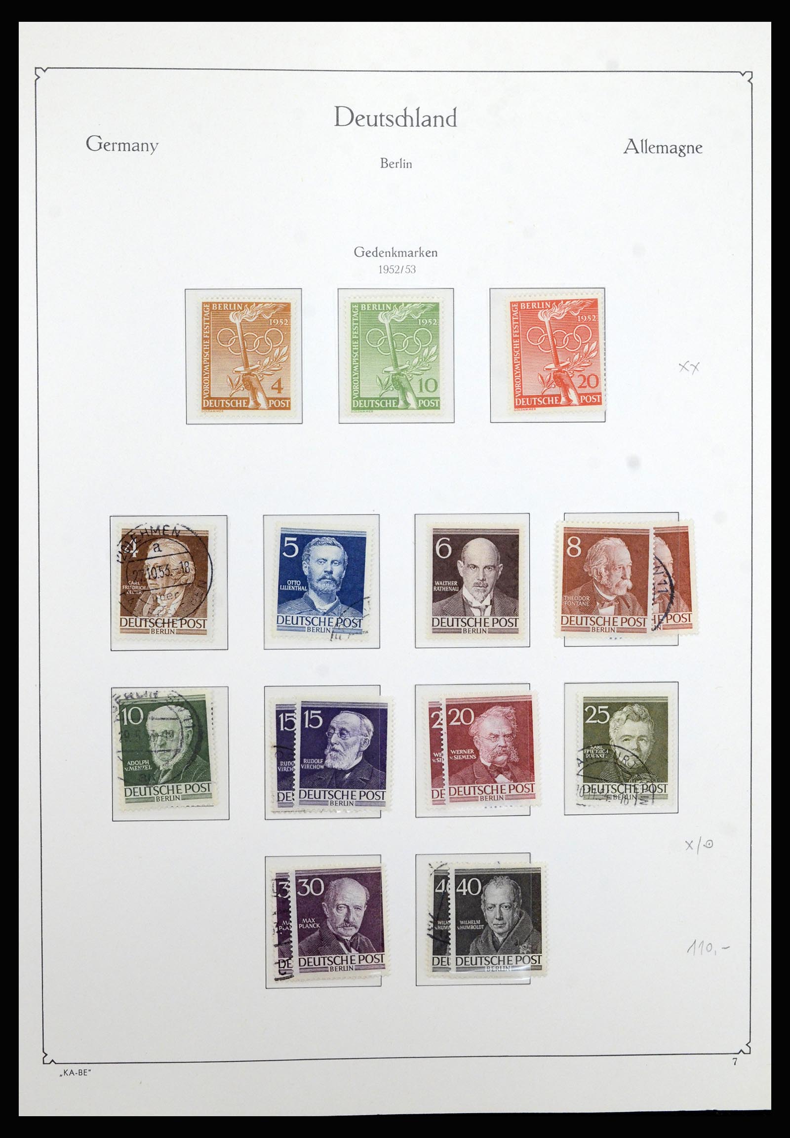 36878 007 - Stamp collection 36878 Berlin 1948-1990.