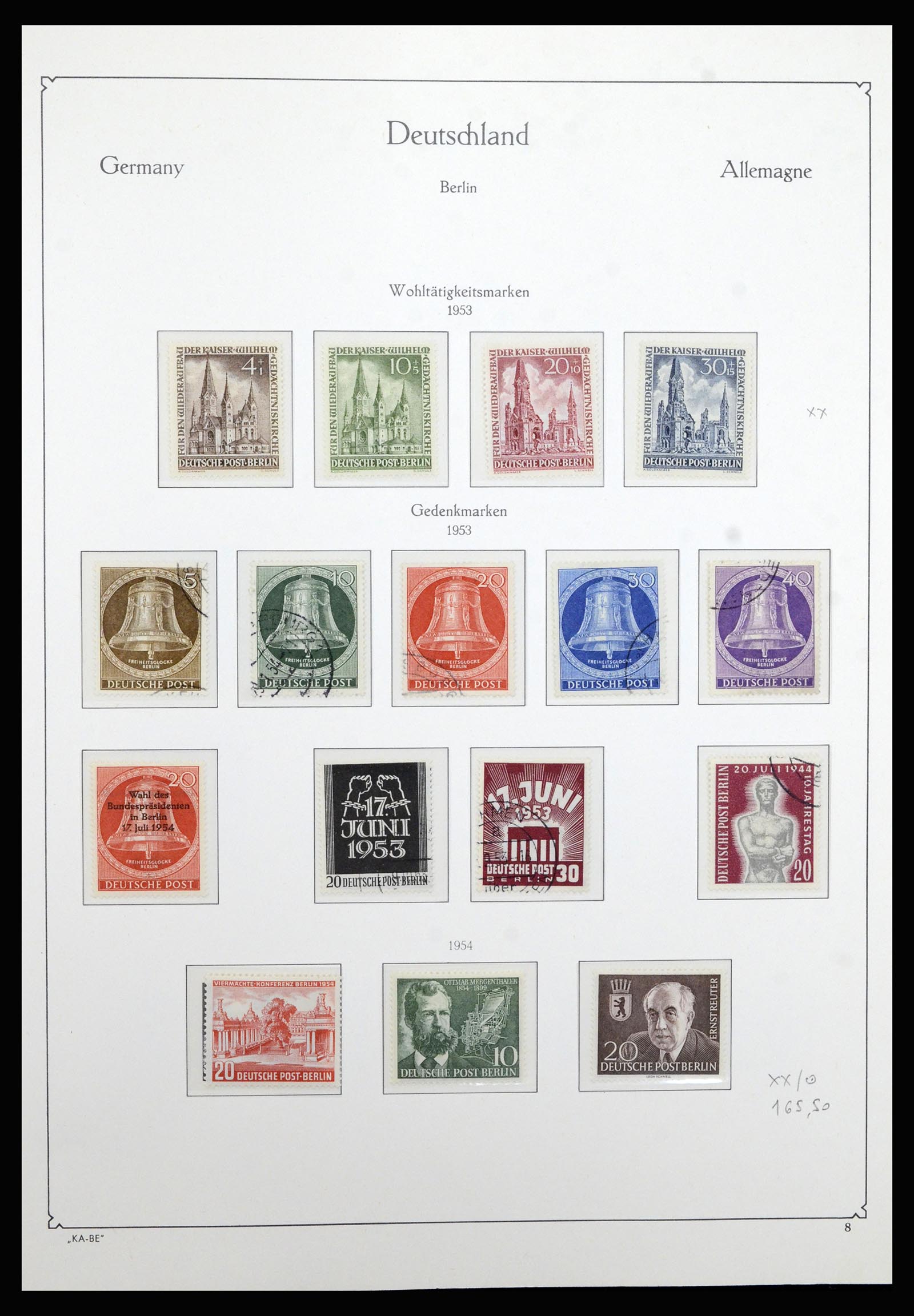 36878 008 - Stamp collection 36878 Berlin 1948-1990.