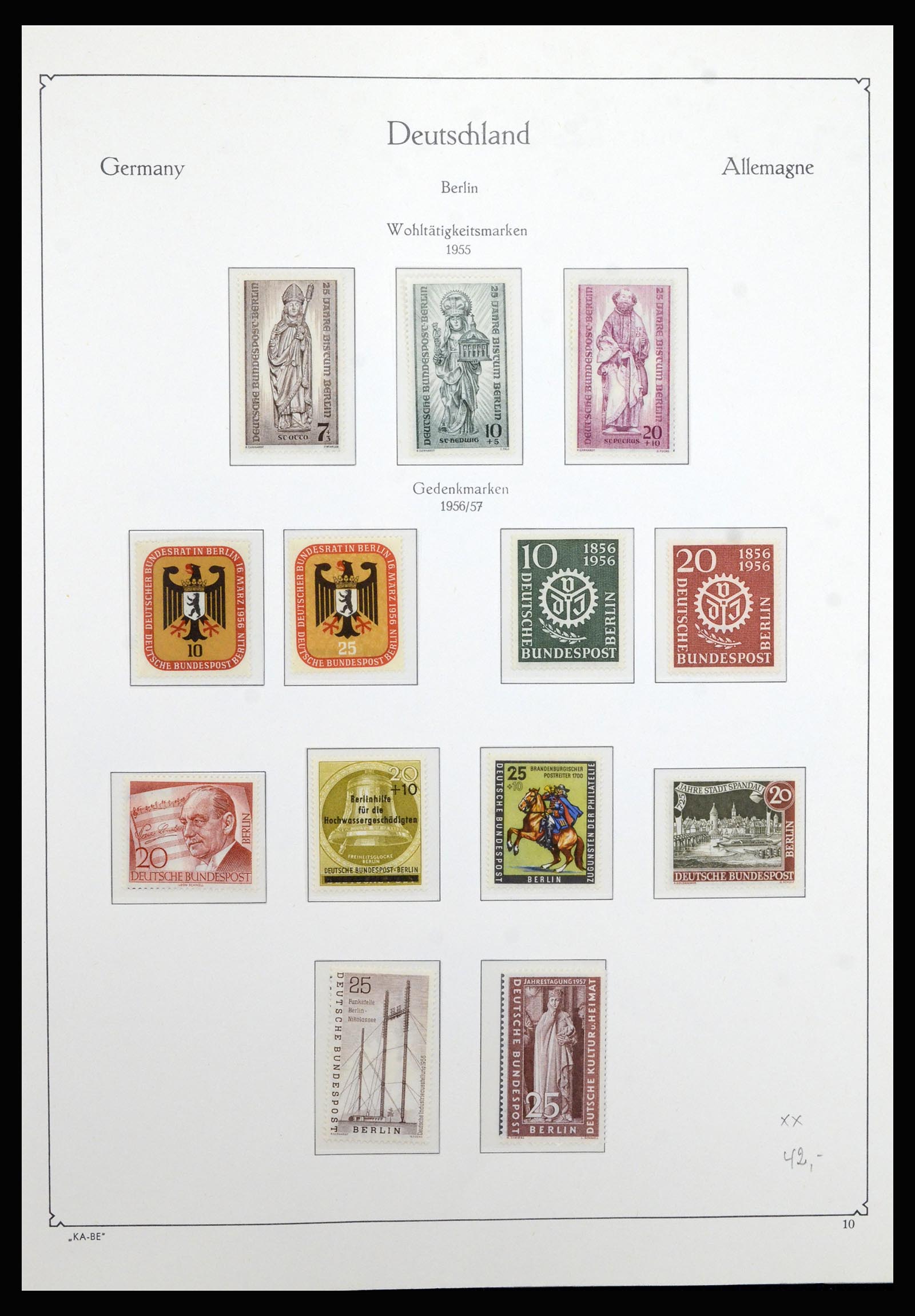 36878 010 - Stamp collection 36878 Berlin 1948-1990.