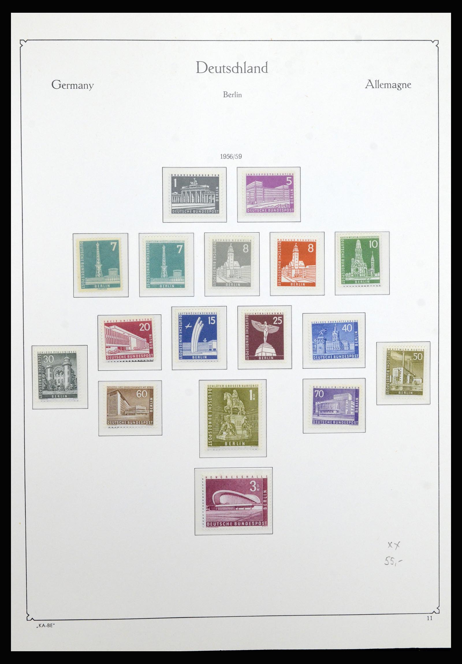 36878 011 - Stamp collection 36878 Berlin 1948-1990.