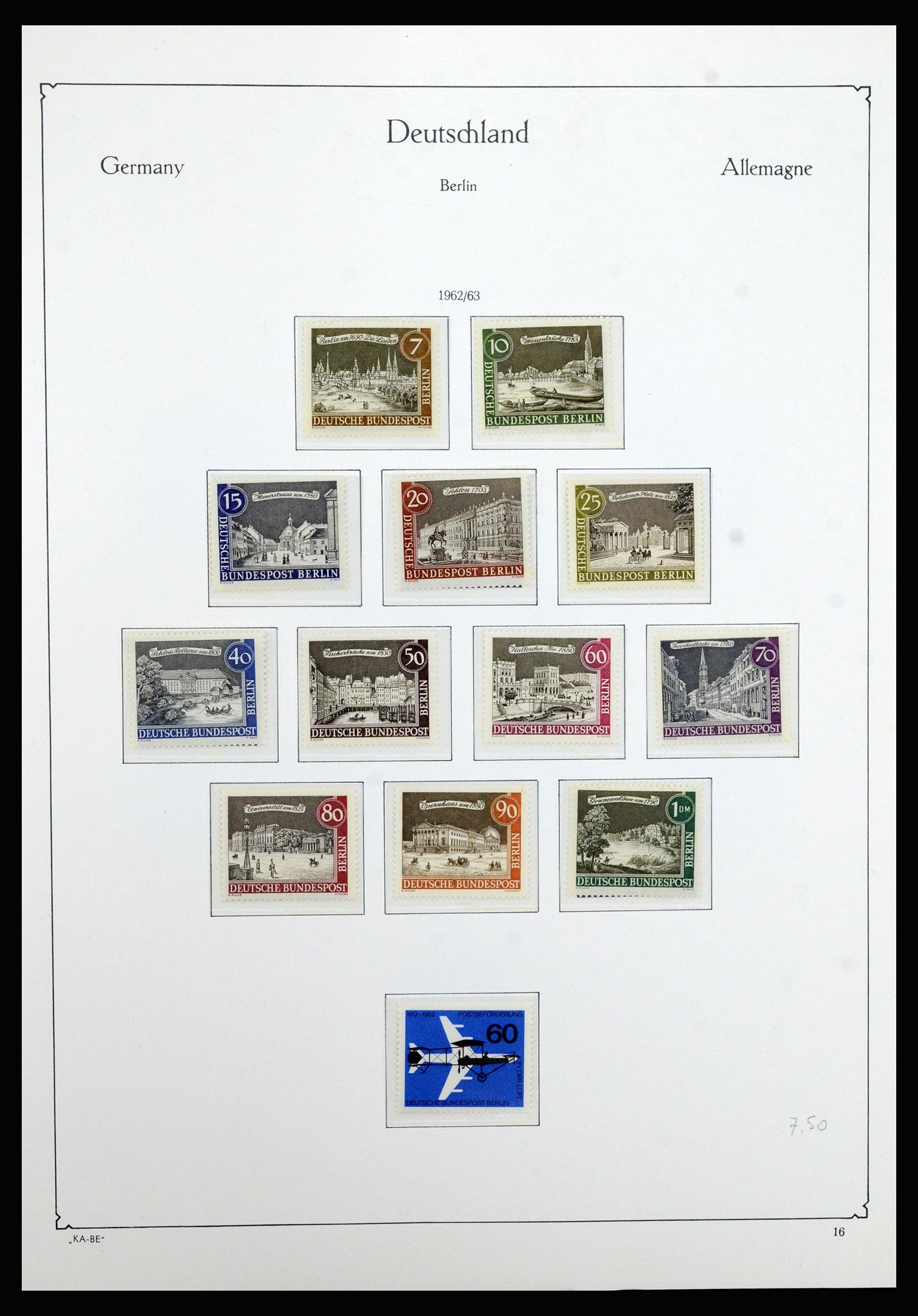 36878 016 - Stamp collection 36878 Berlin 1948-1990.
