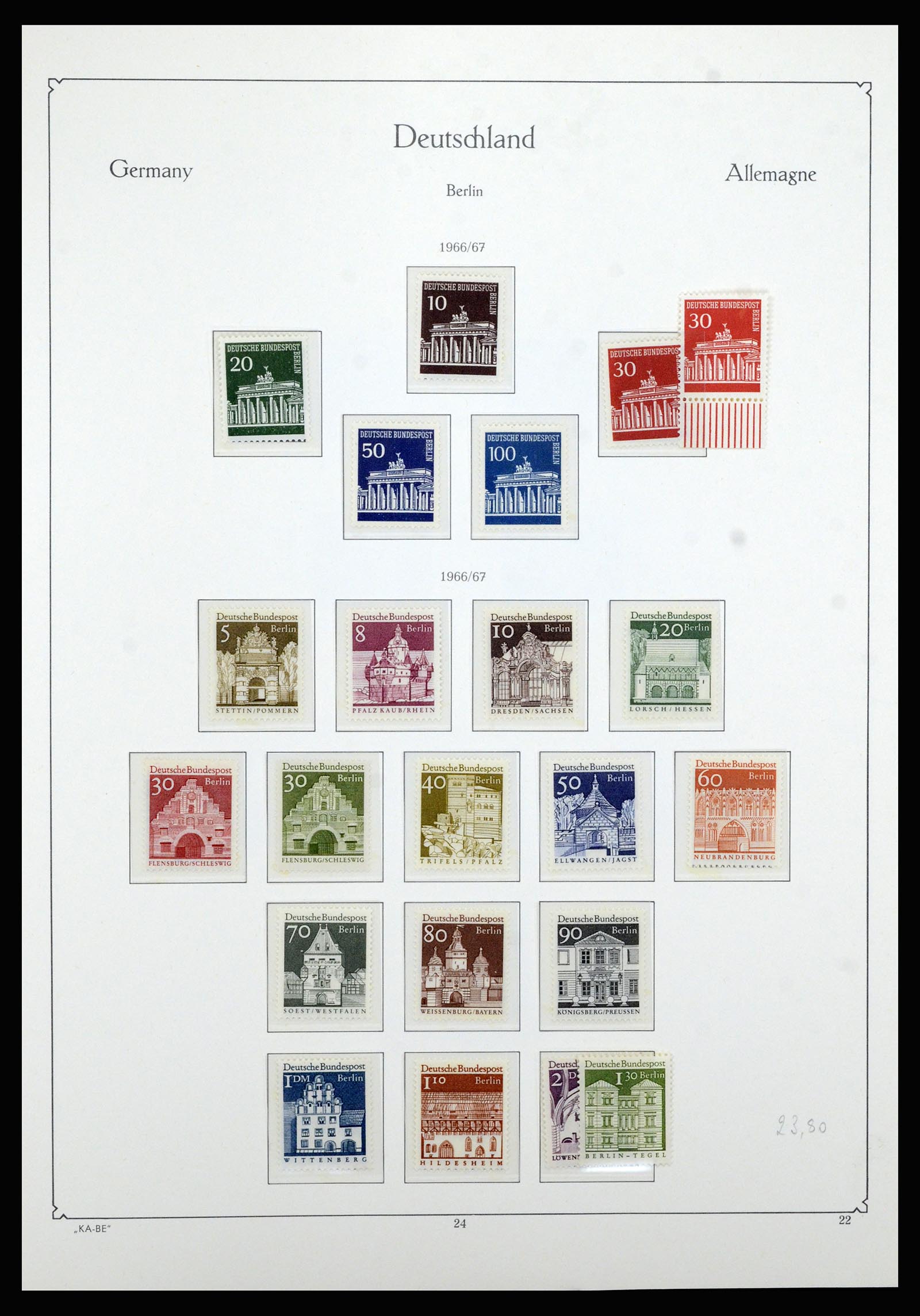 36878 022 - Stamp collection 36878 Berlin 1948-1990.